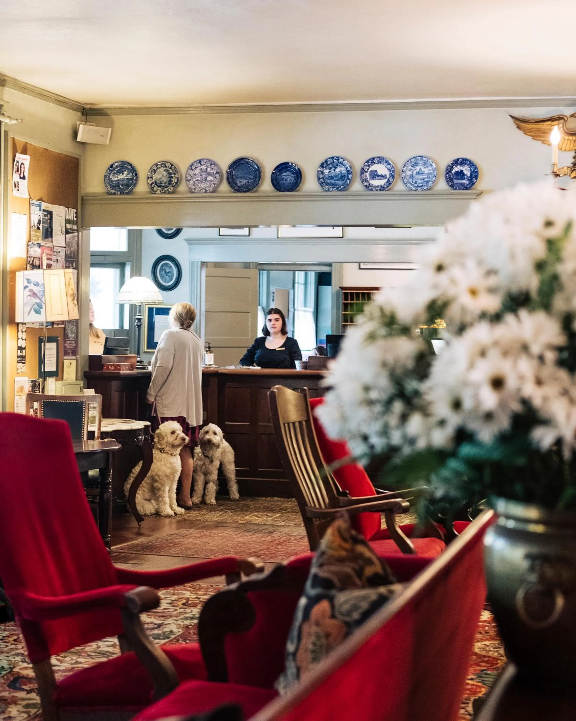 Lobby or reception in The Red Lion Inn