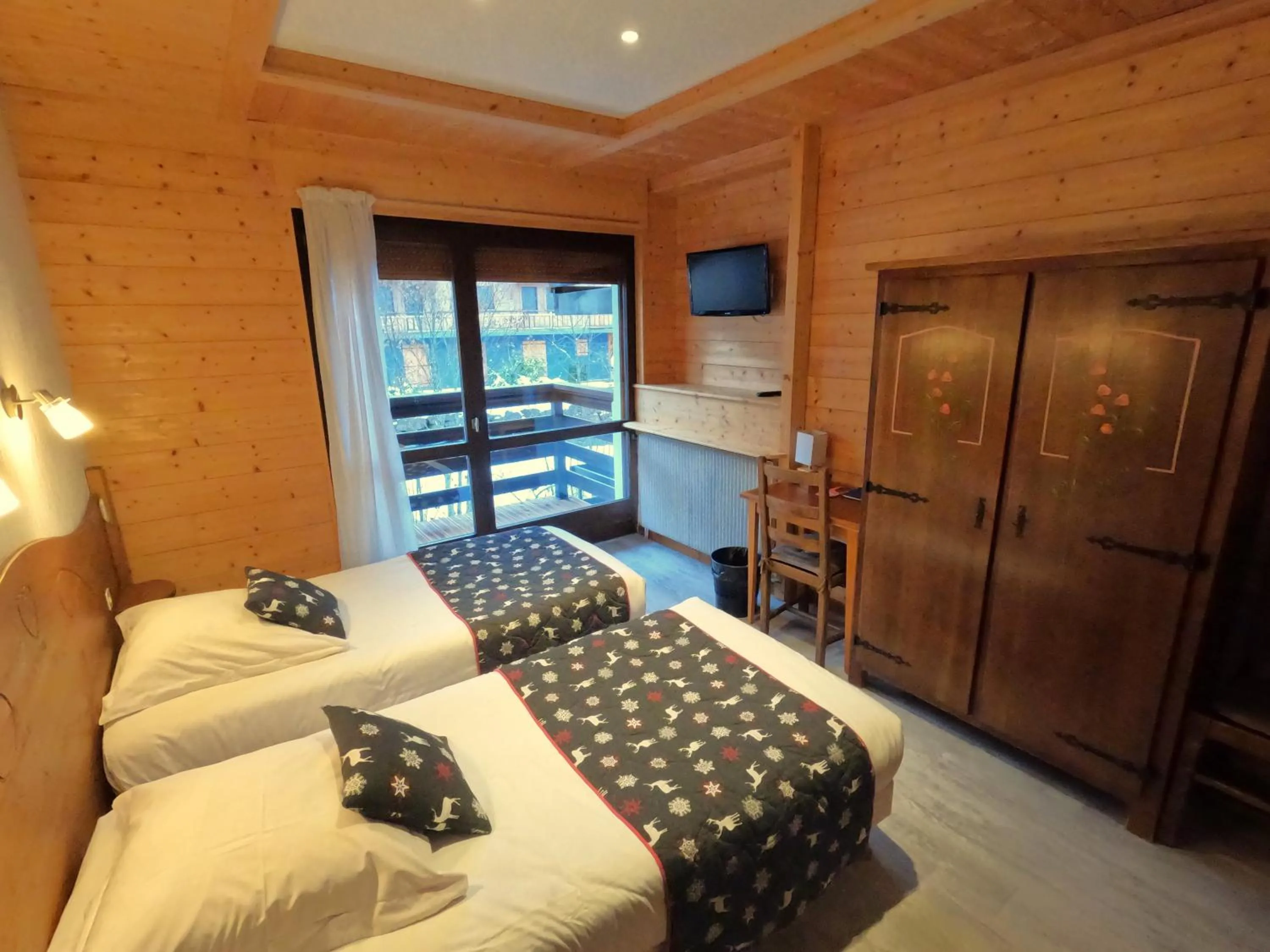 Bed in Hotel Le Soly