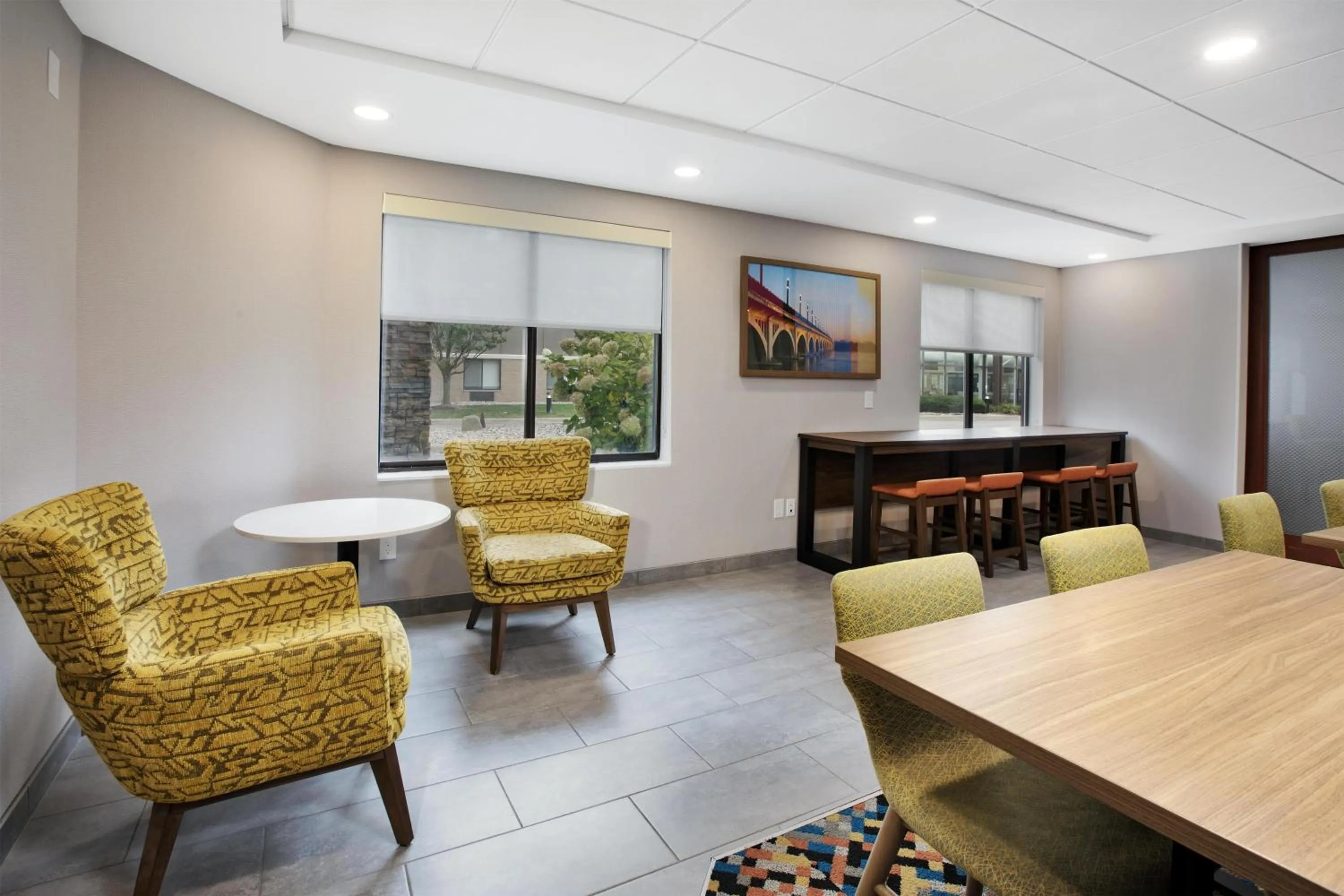 Lobby or reception in Hampton Inn Detroit/Belleville-Airport Area