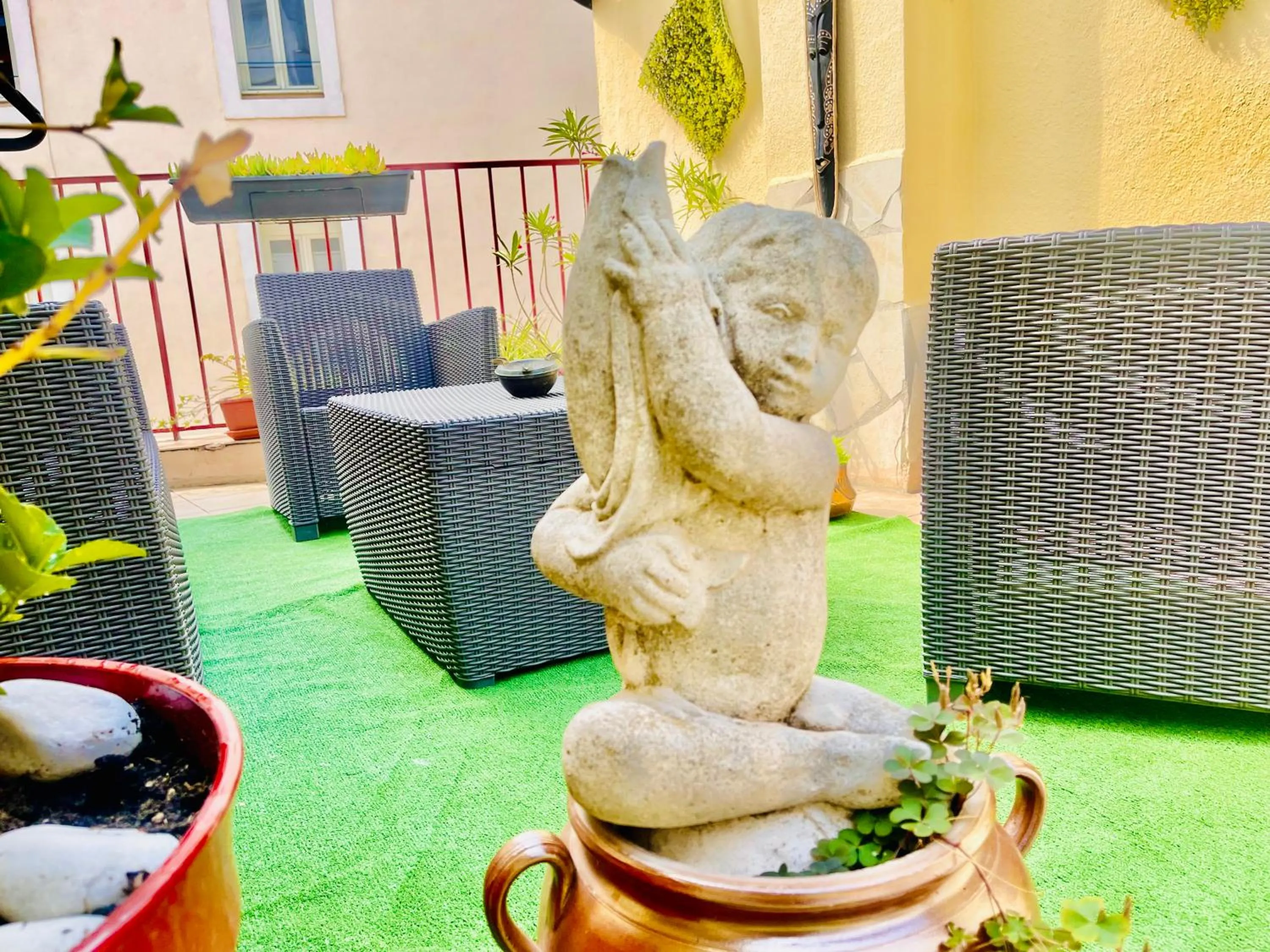 Patio in Hôtel Paul Riquet