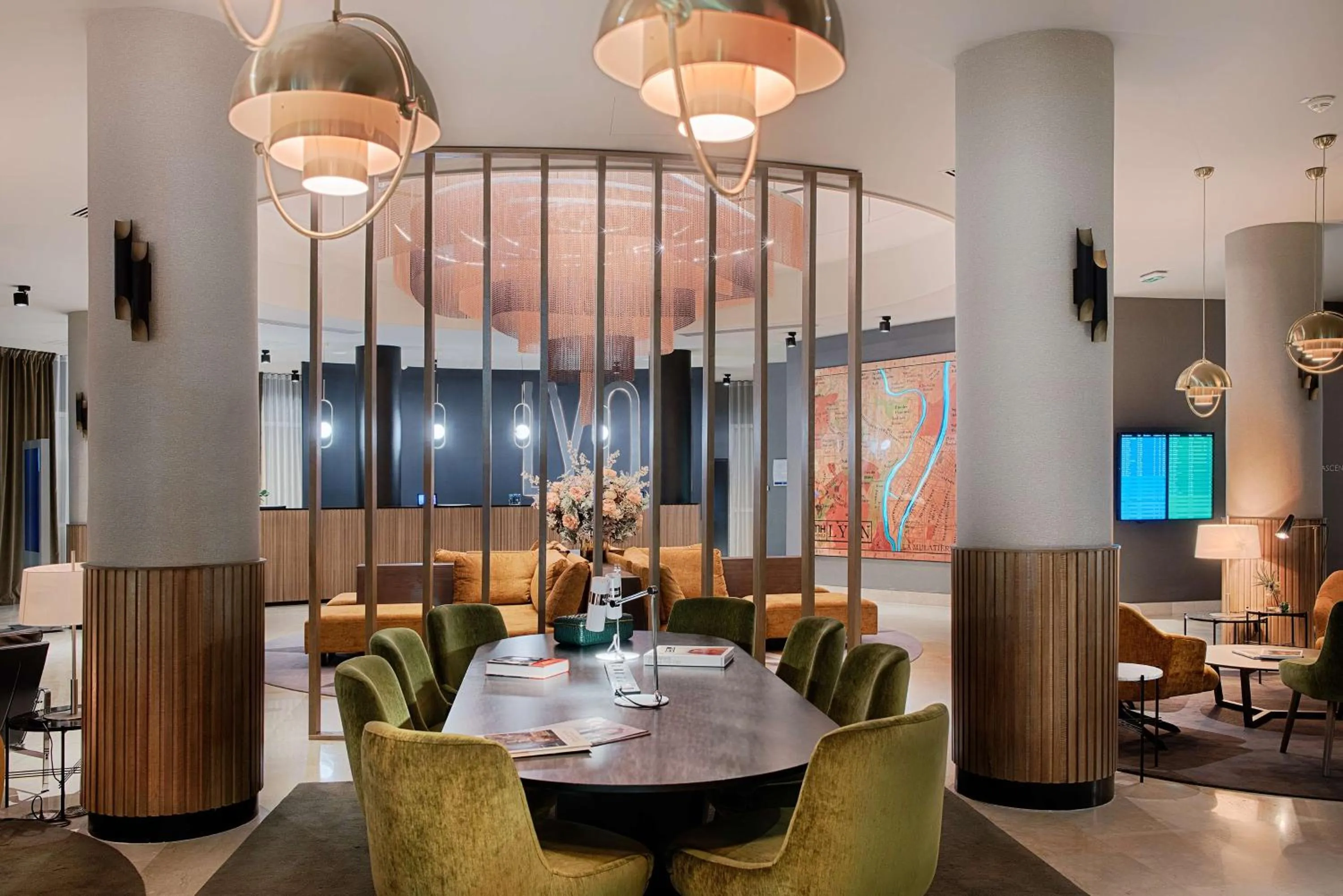 Lobby or reception in NH Lyon Airport