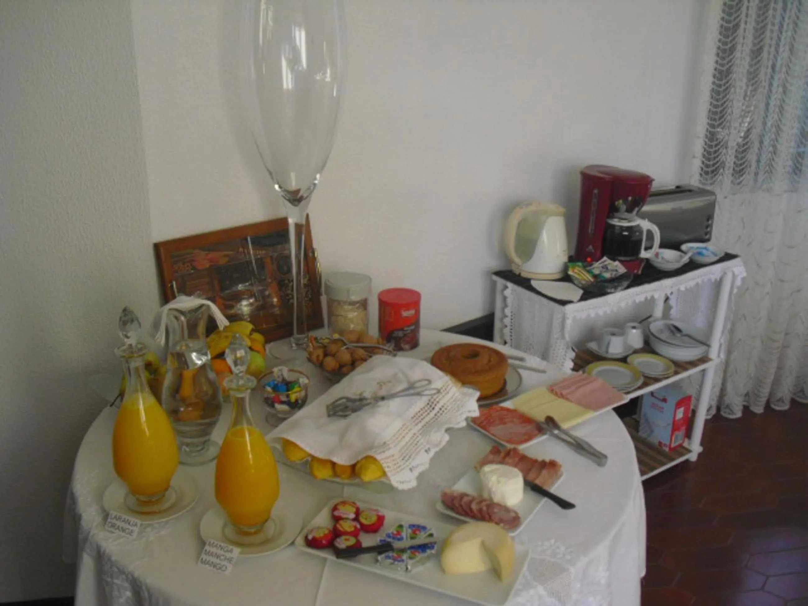 Continental breakfast in Casa Teresinha