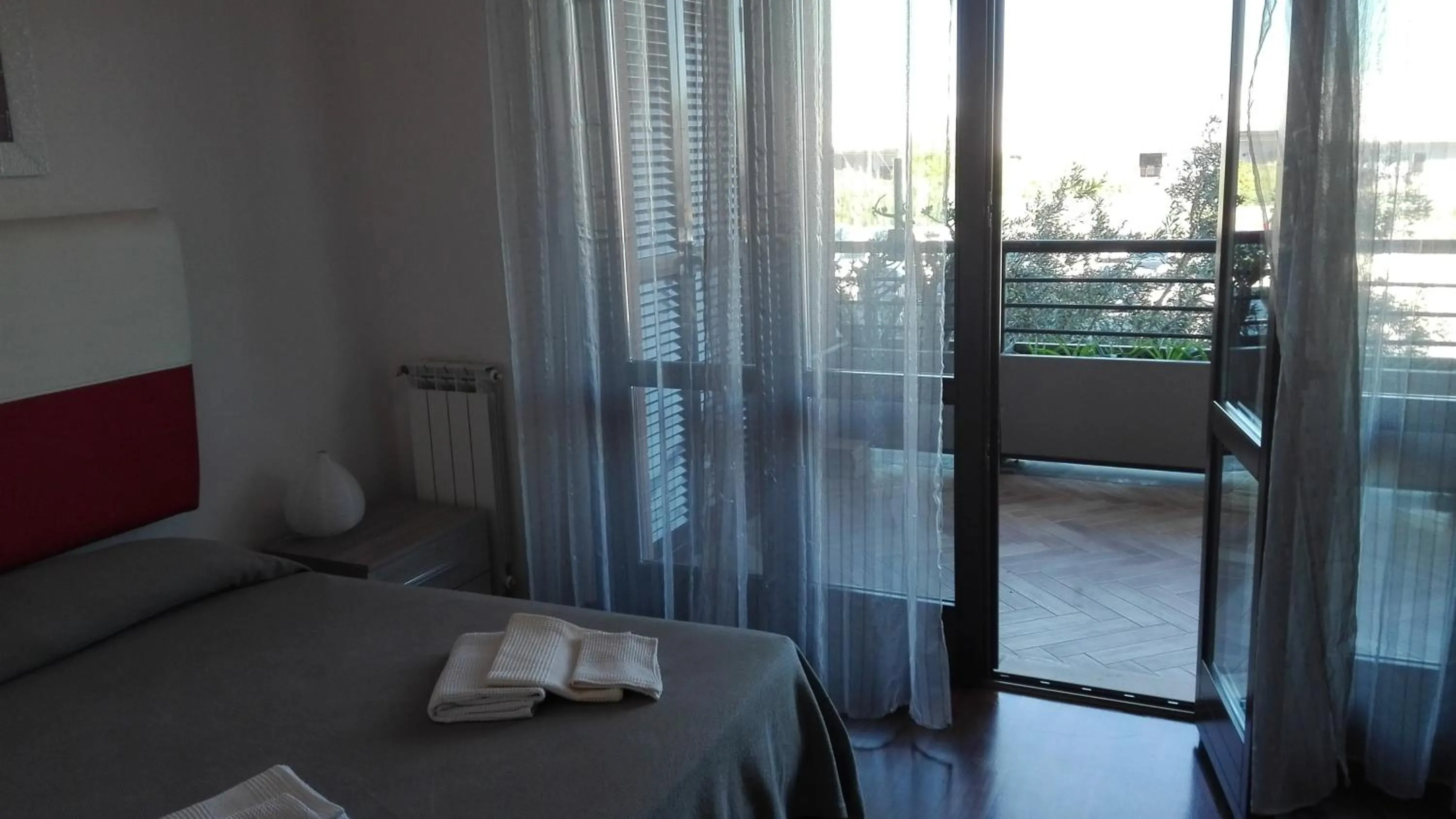 Balcony/Terrace, Bed in B&B le Pleiadi Aeroporto Fiumicino