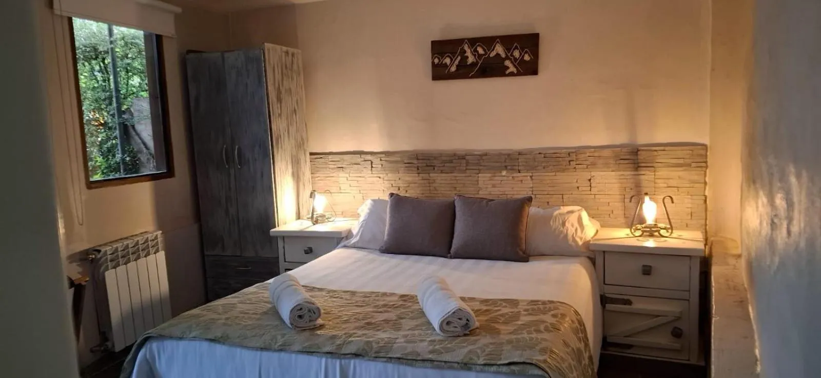 Bed in La Fontana Cabañas