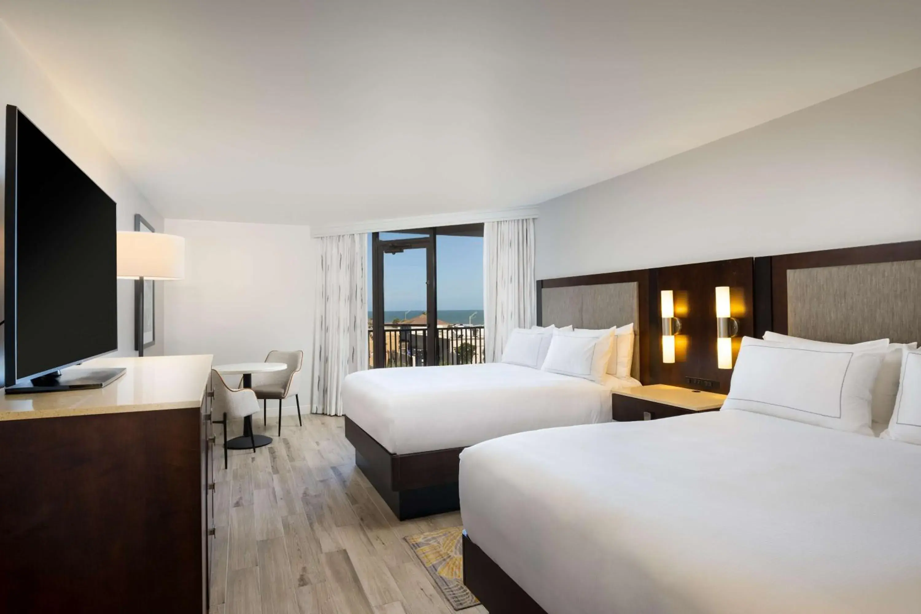 Queen Room with Two Queen Beds and Balcony - Gulf View in Hilton Galveston Island Resort Queen Room with Two Queen Beds and Balcony - Gulf View in Hilton Galveston Island Resort