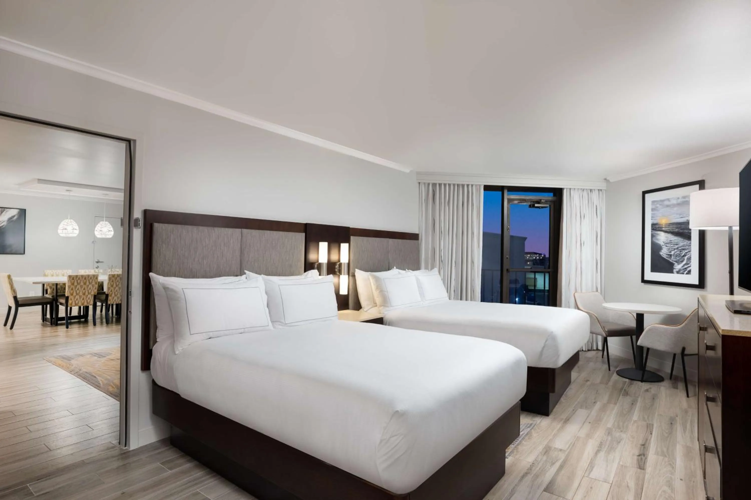 Bed in Hilton Galveston Island Resort