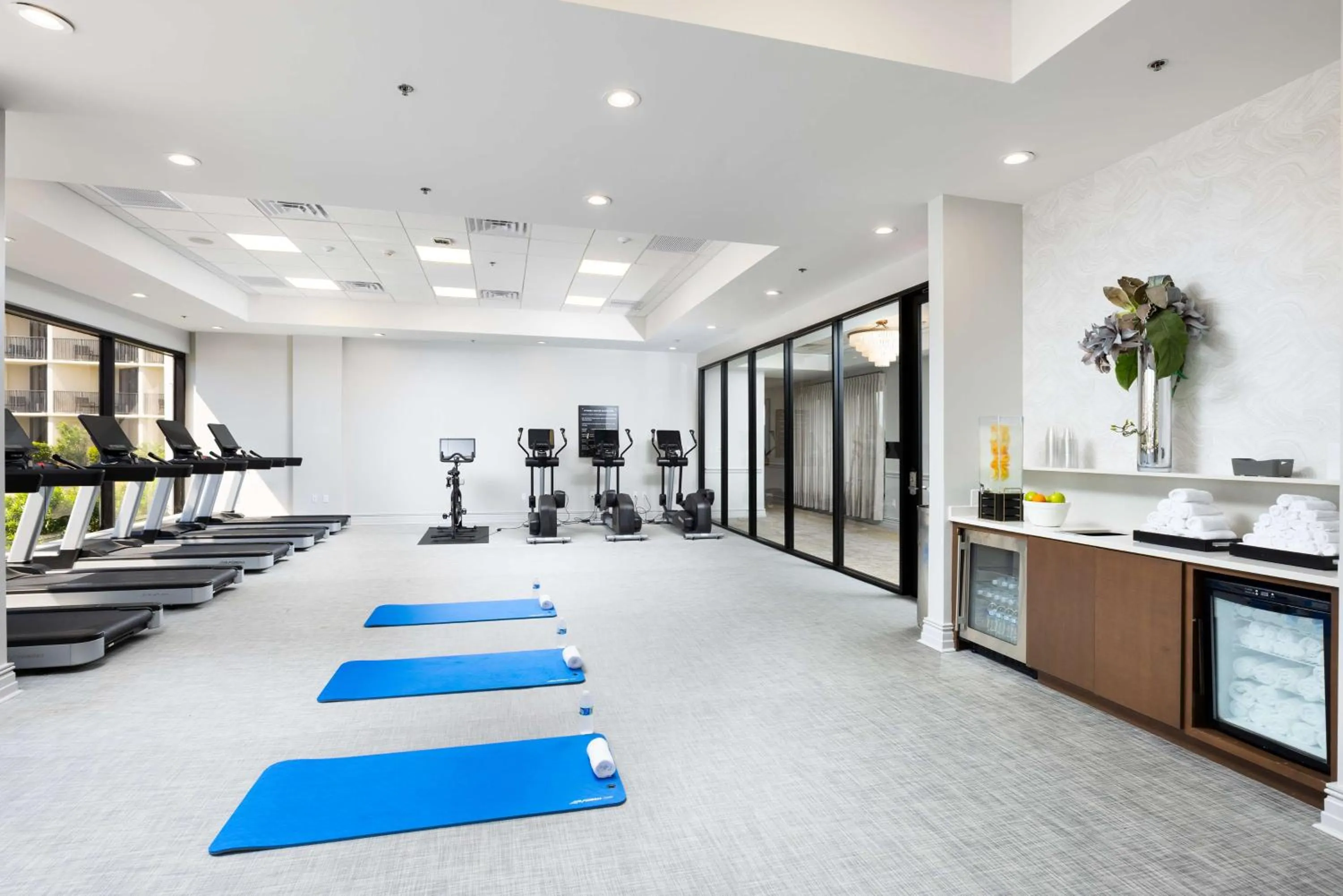 Fitness centre/facilities in Hilton Galveston Island Resort