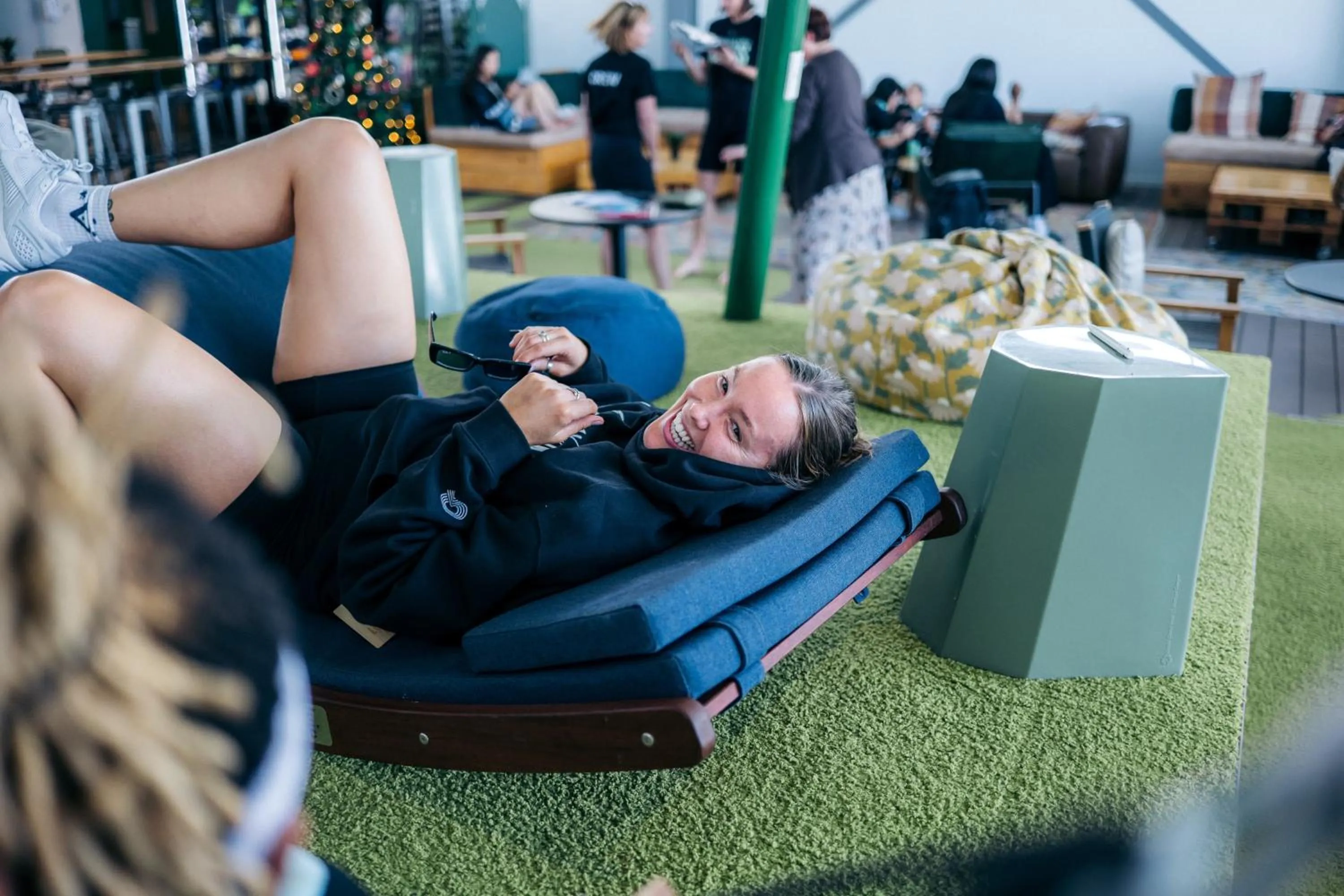 Communal lounge/ TV room in LyLo Christchurch Airport