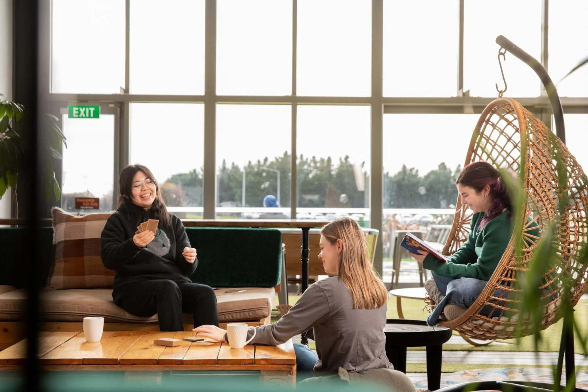 Living room in LyLo Christchurch Airport