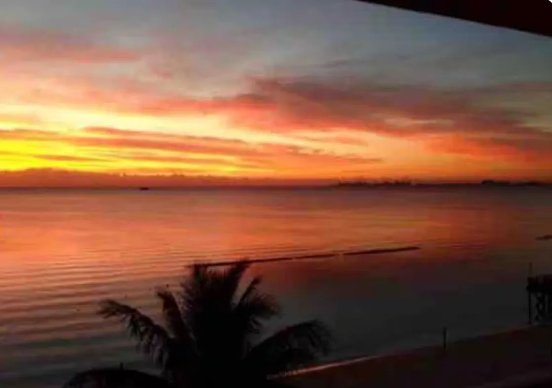 Landmark view in Caribbean apartment