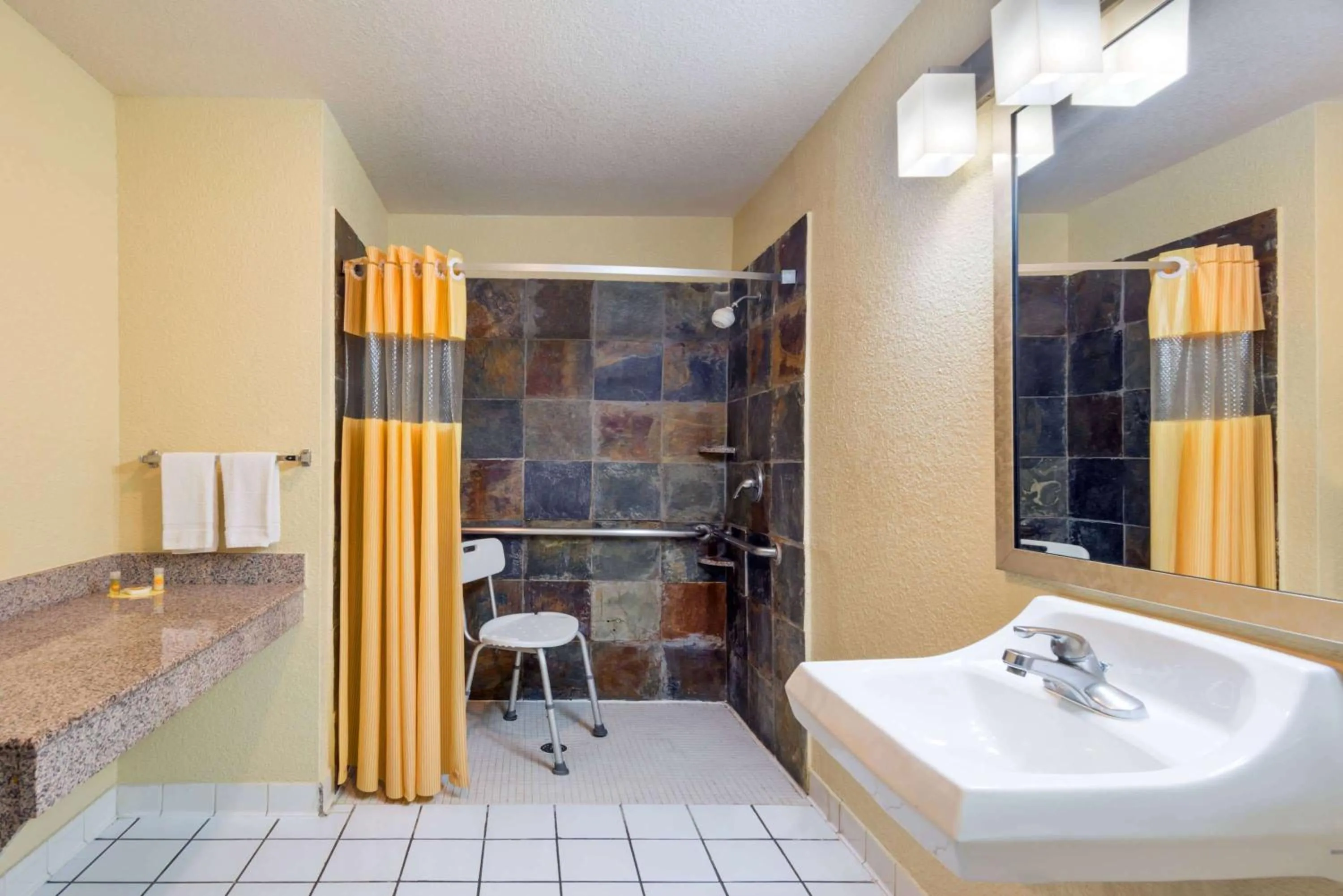 Shower in Days Inn by Wyndham Near Seaworld San Antonio