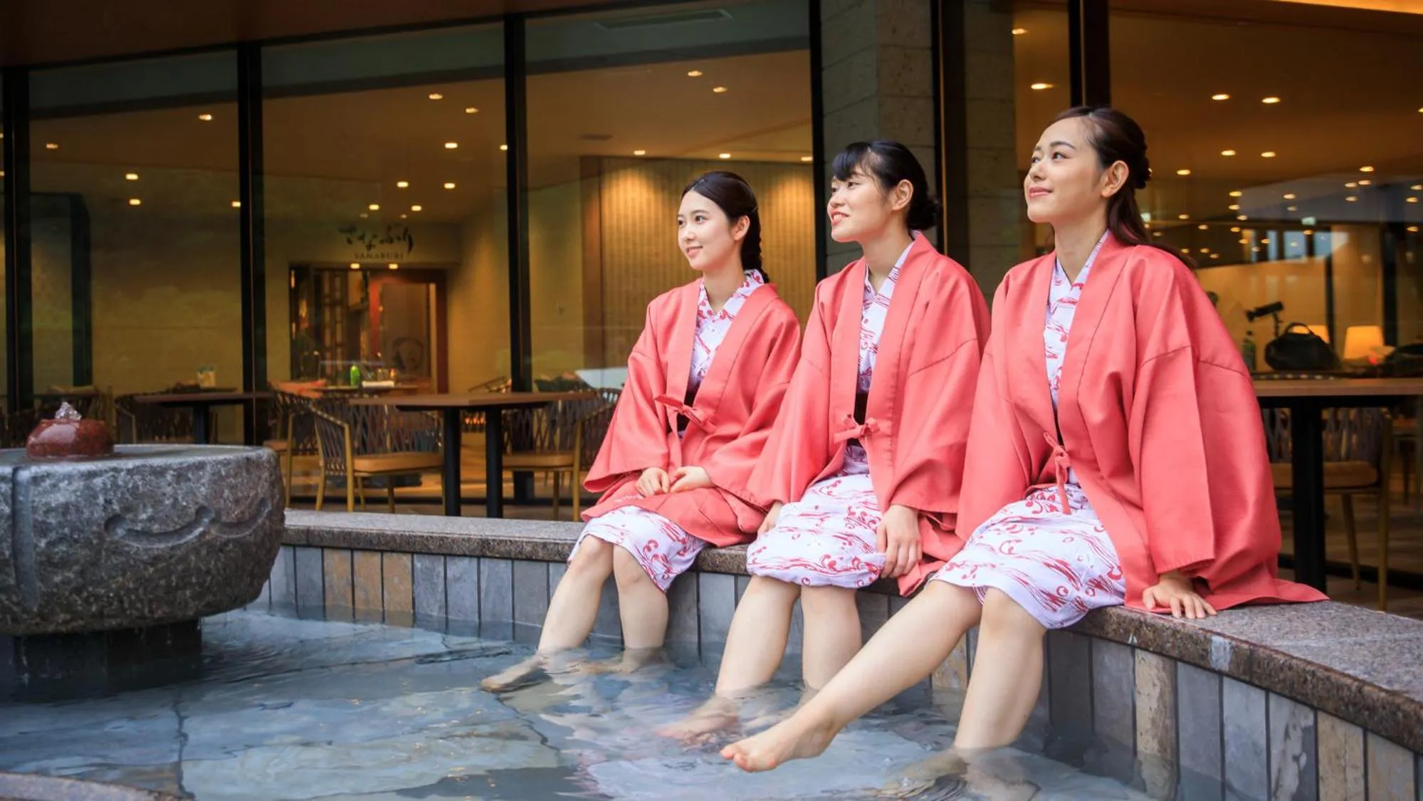 Hot Spring Bath in Kinugawa Hotel Mikazuki