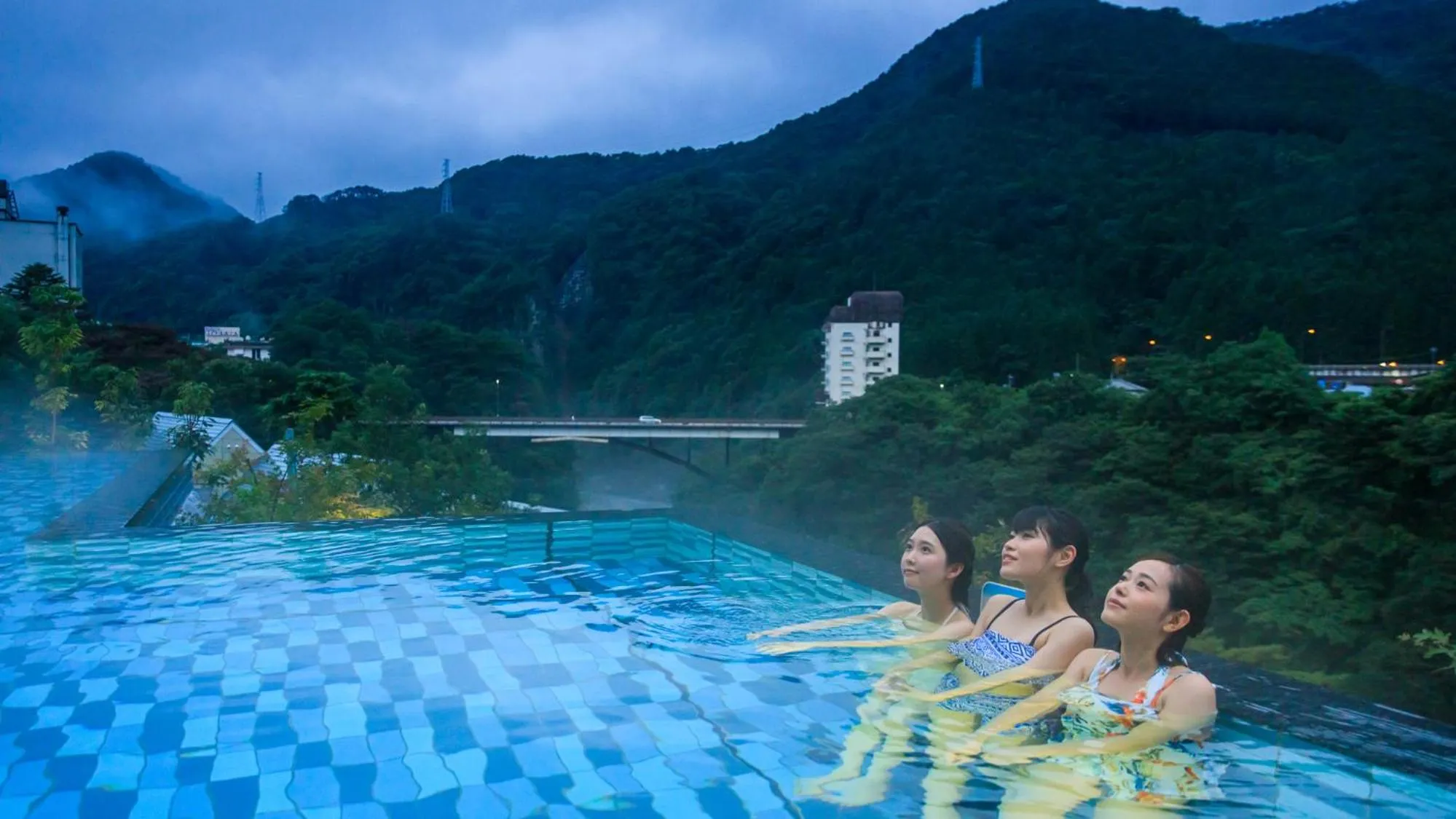 Hot Spring Bath in Kinugawa Hotel Mikazuki
