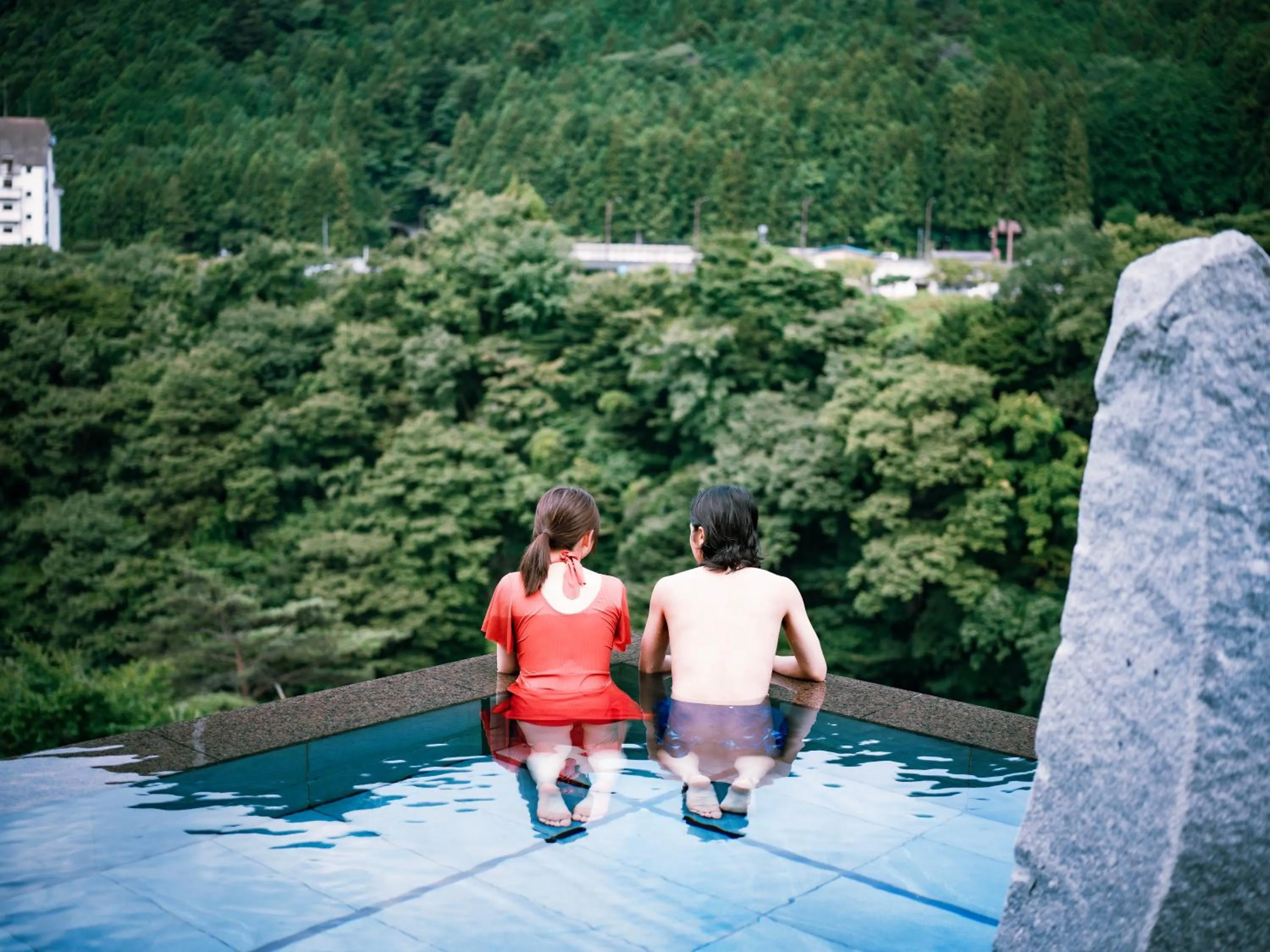 Hot Spring Bath in Kinugawa Hotel Mikazuki