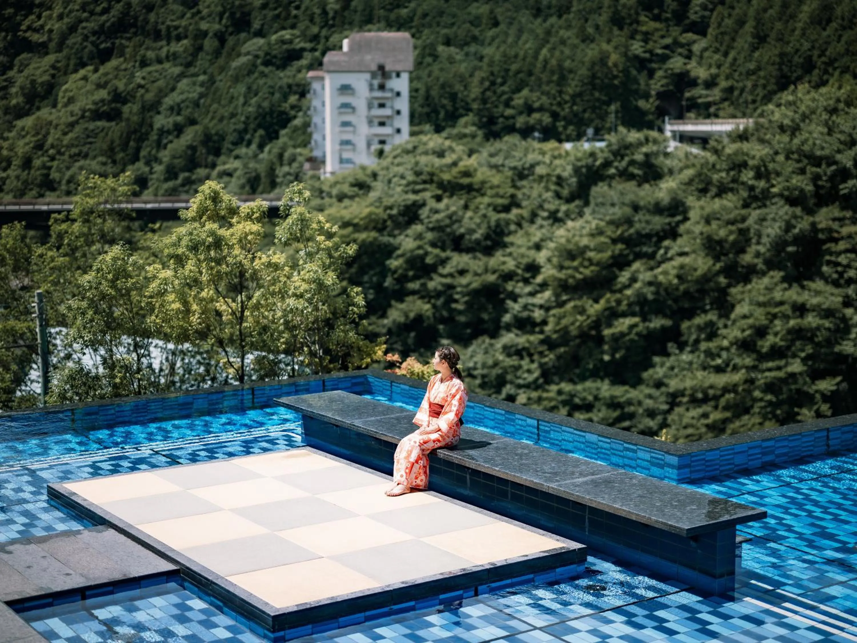 Hot Spring Bath in Kinugawa Hotel Mikazuki