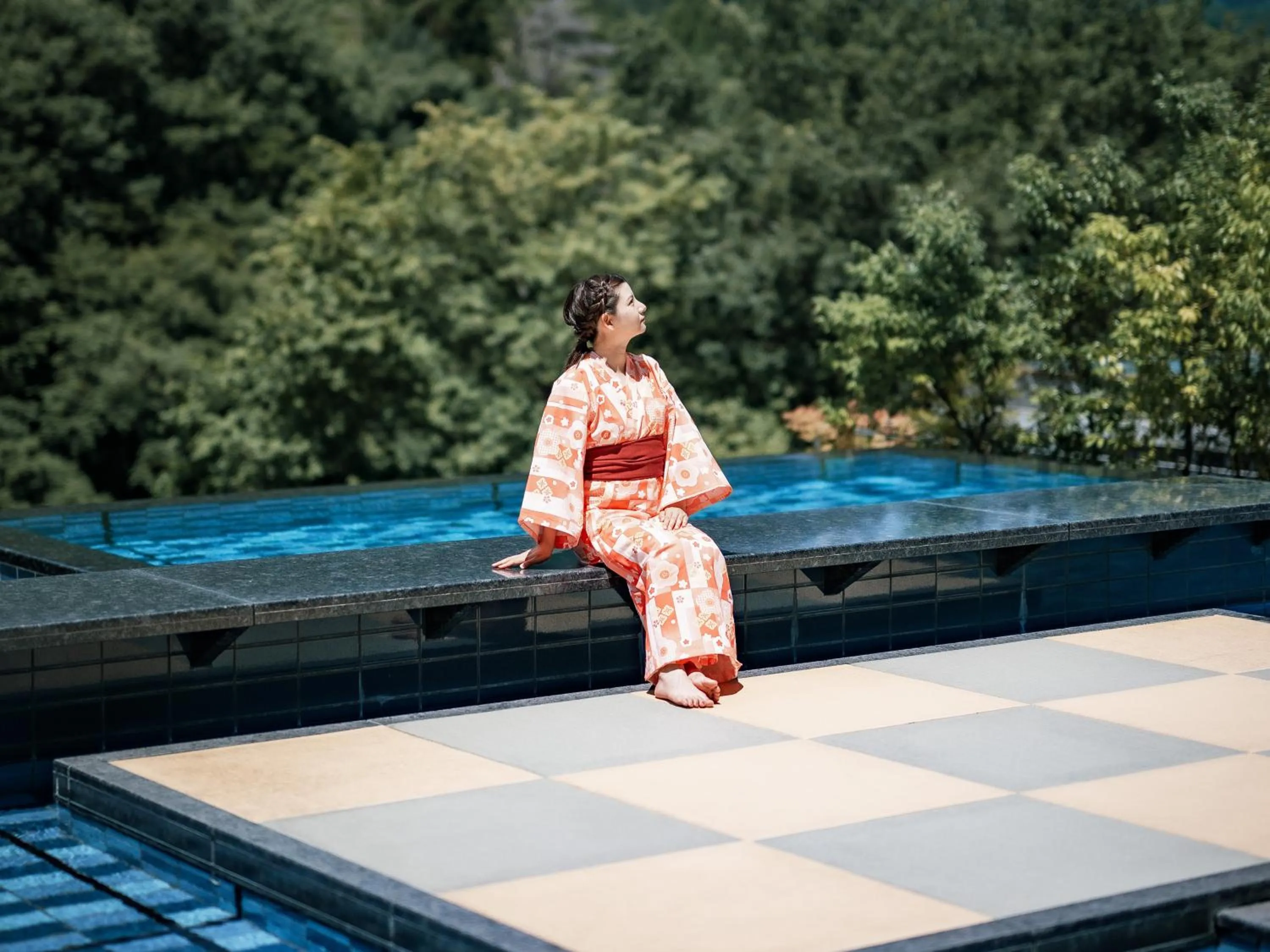 Hot Spring Bath in Kinugawa Hotel Mikazuki