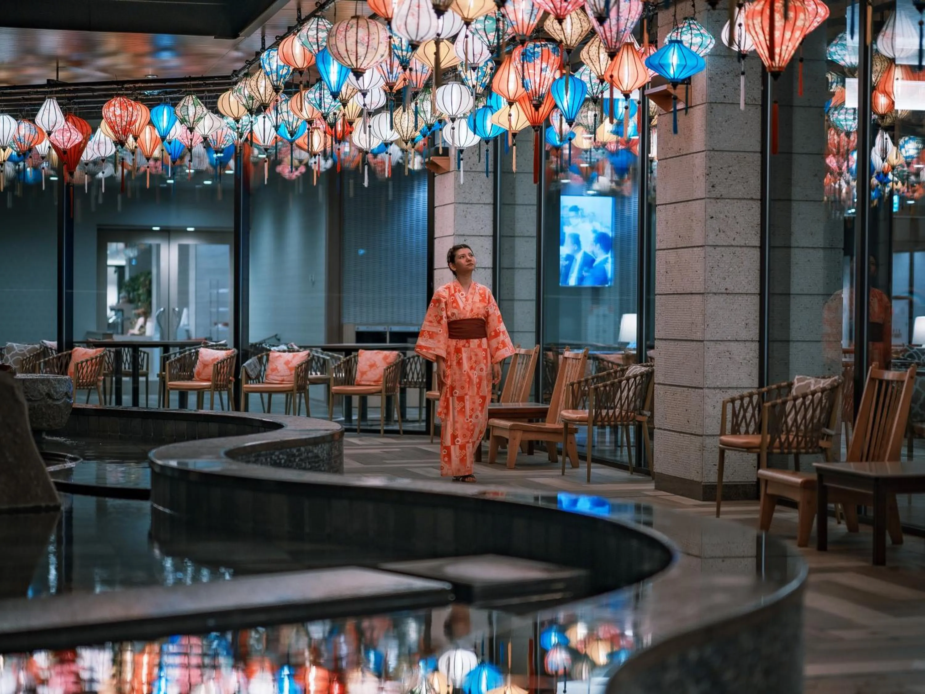 Hot Spring Bath in Kinugawa Hotel Mikazuki