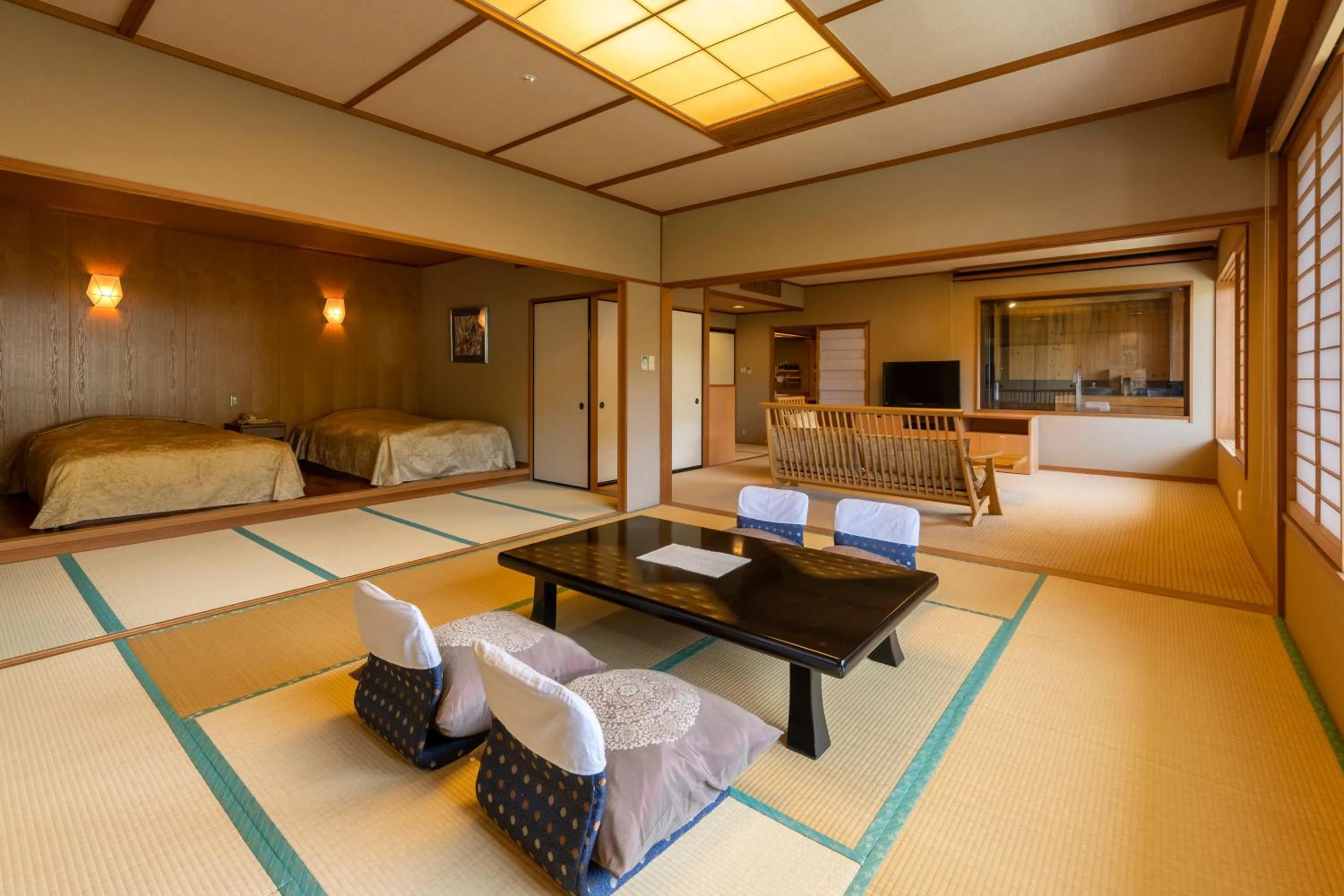 Bed in Kinugawa Hotel Mikazuki