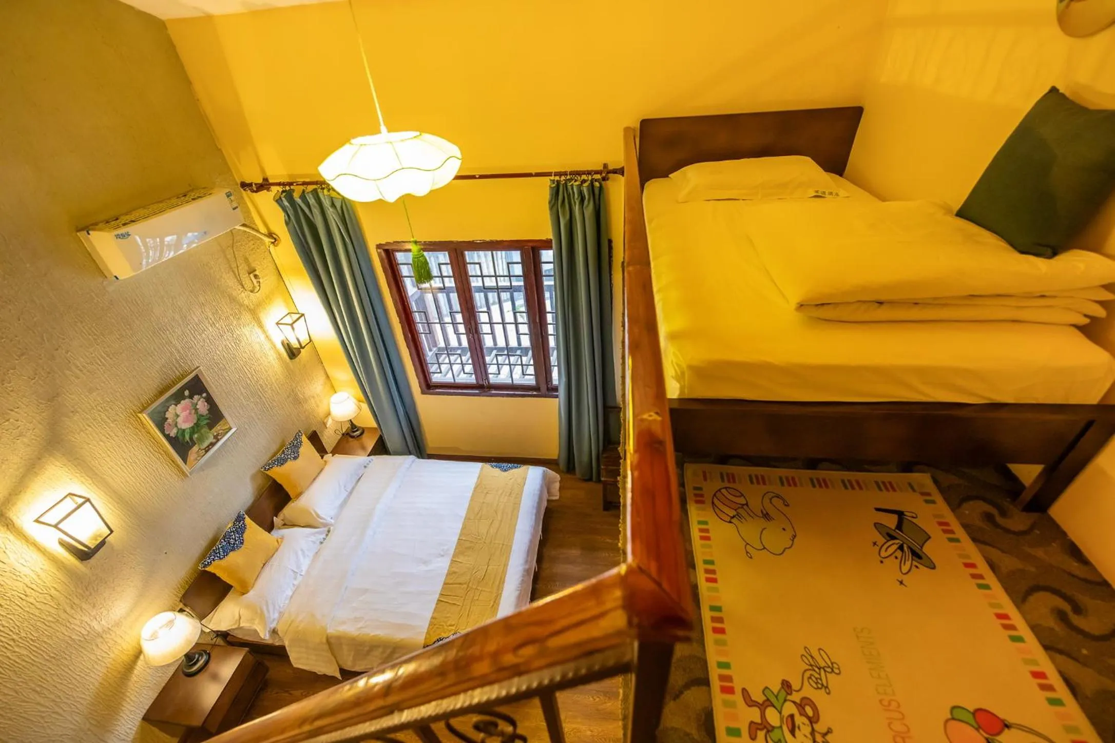 Bed in Secret Courtyard Resort Hotel