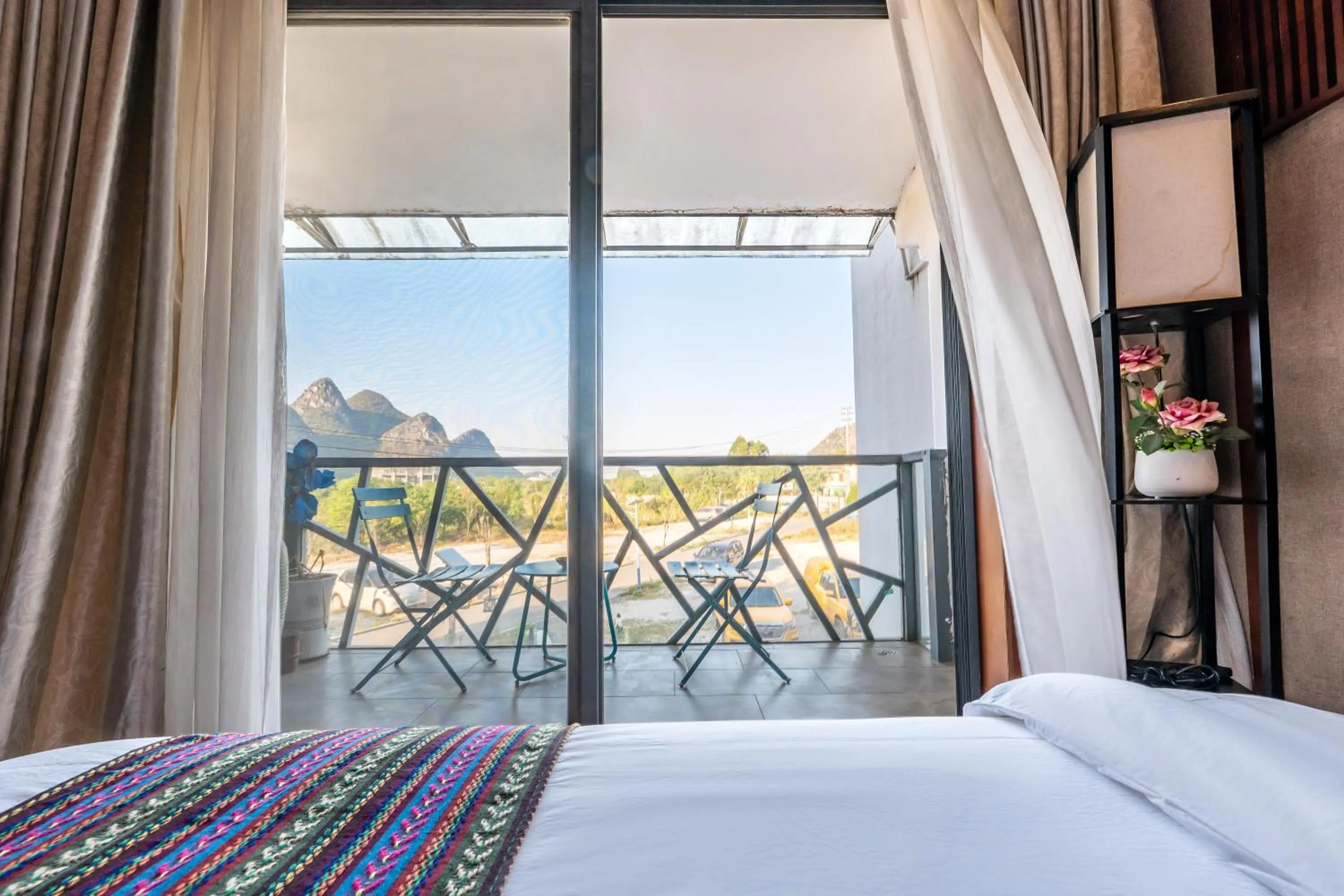 Bed in Secret Courtyard Resort Hotel