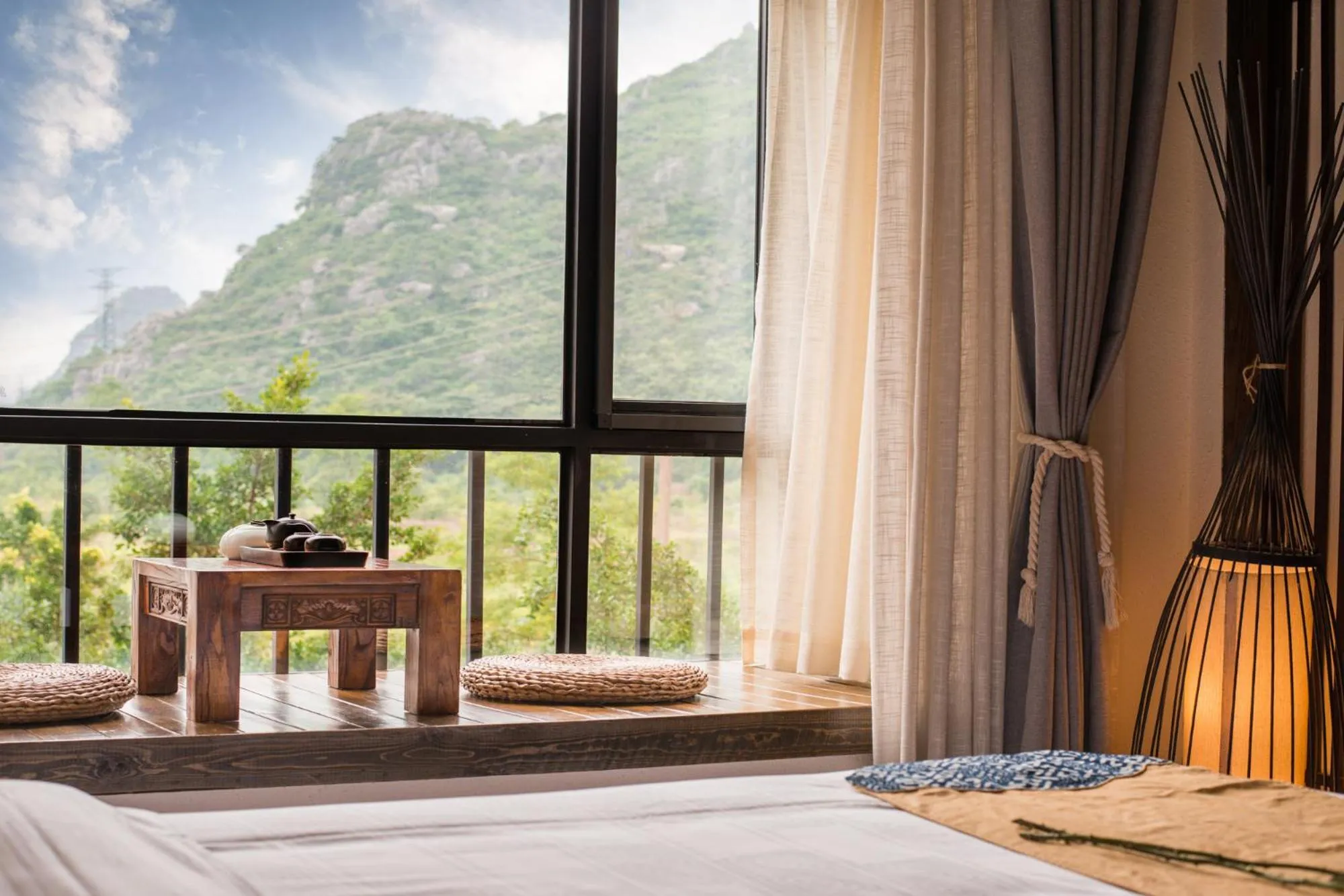 View (from property/room), Bed in Secret Courtyard Resort Hotel