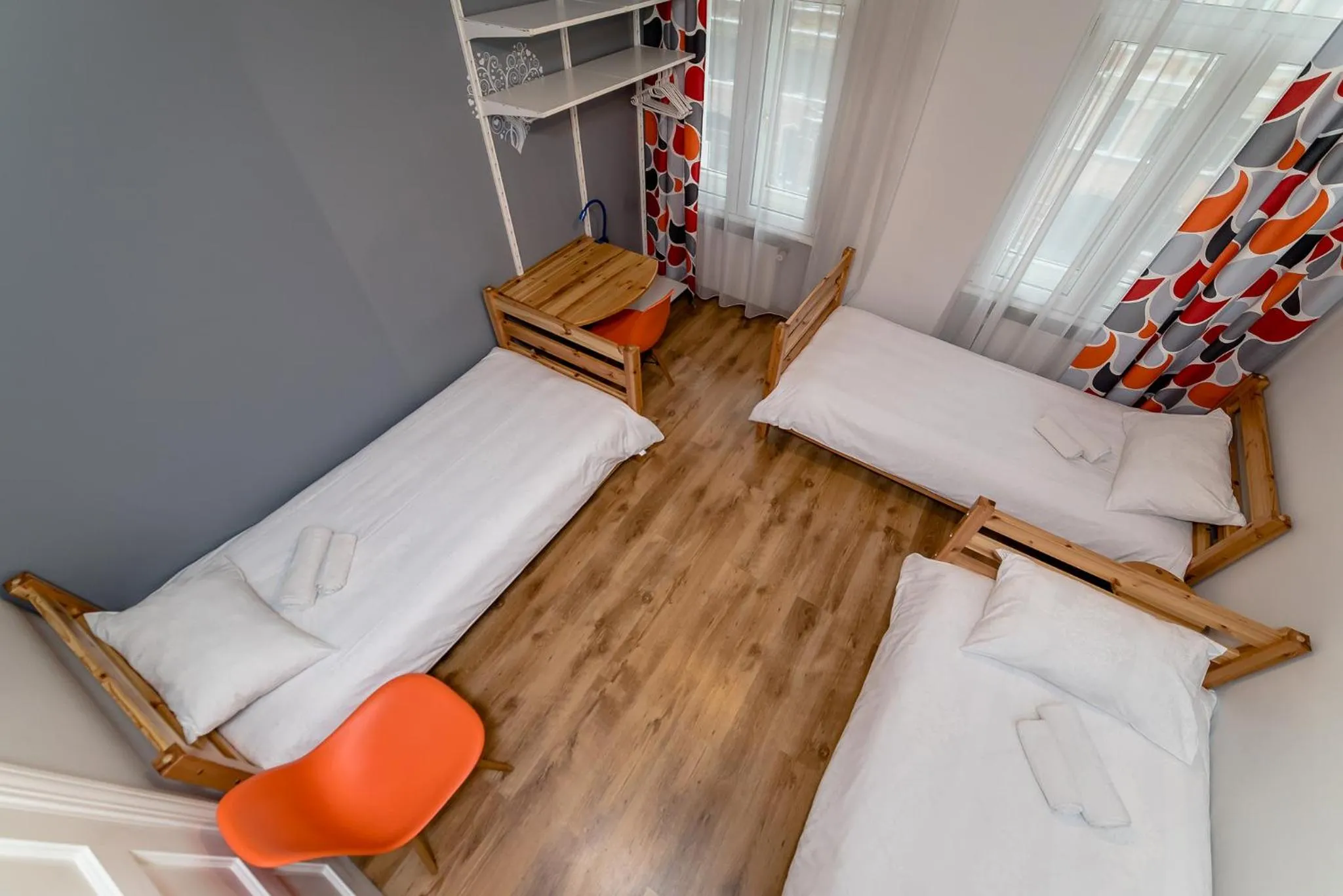 Photo of the whole room, Bed in Orange Cat Rooms