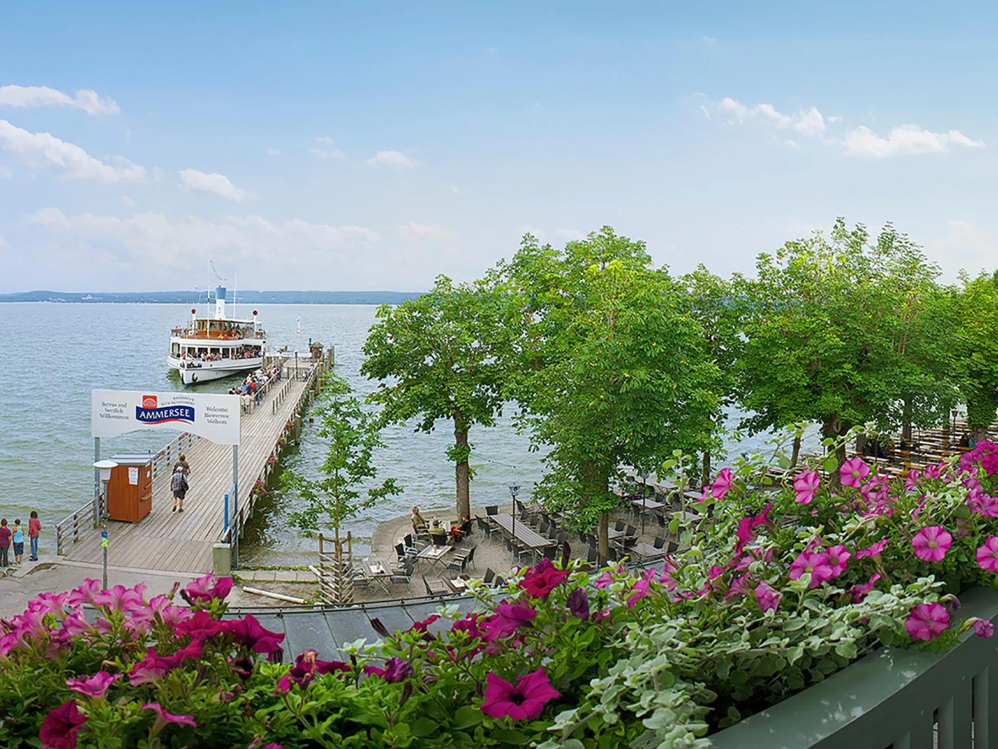 Lake view in Hotel Seehof