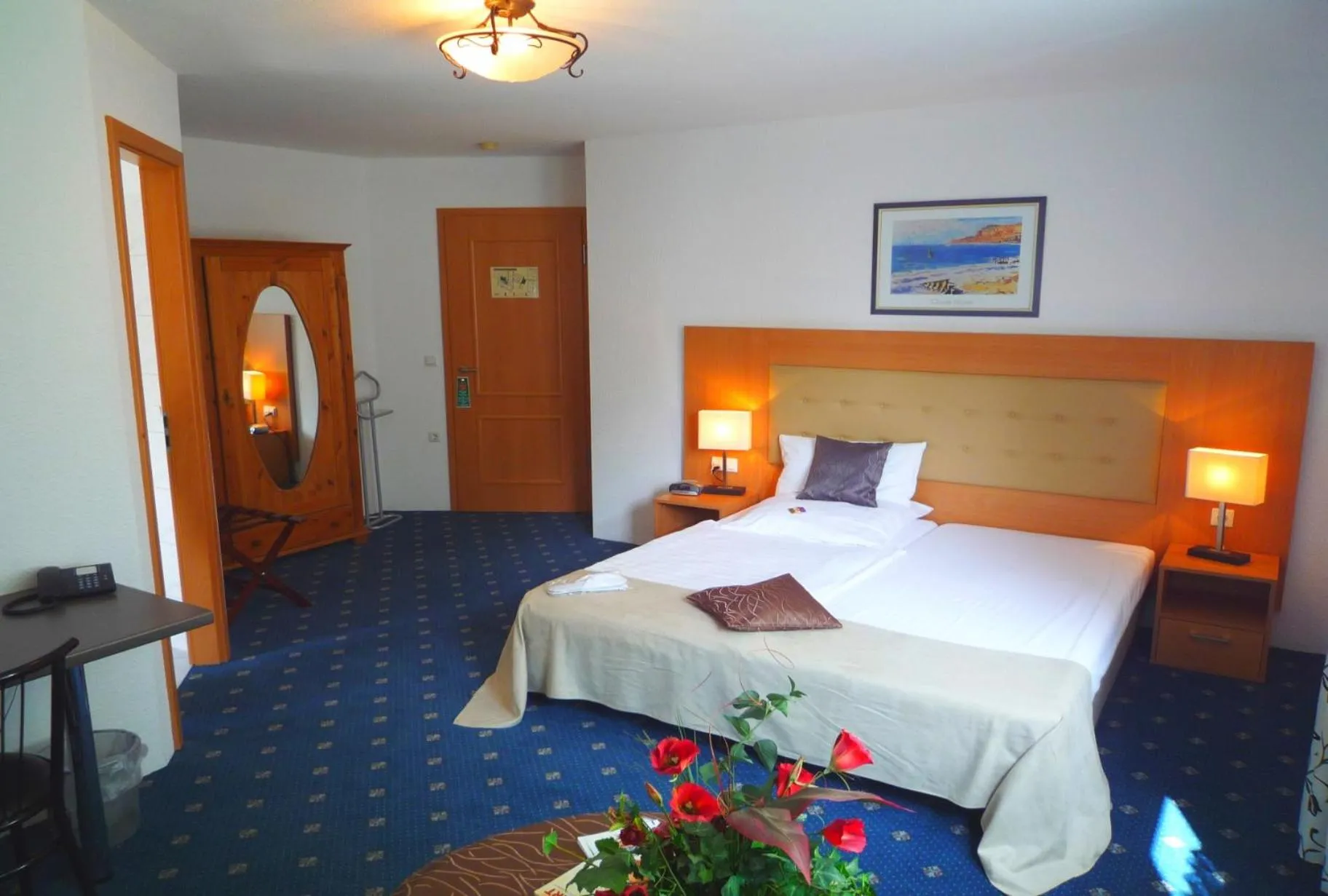 Bed in Hotel Abalone