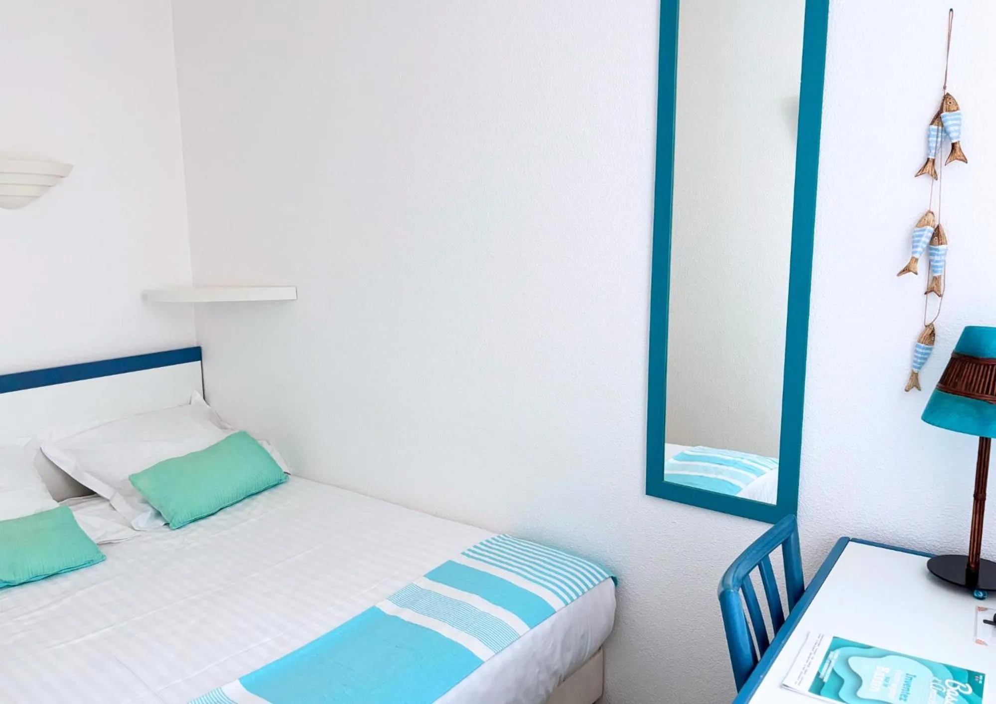 Bedroom, Bed in Hôtel Orange Marine