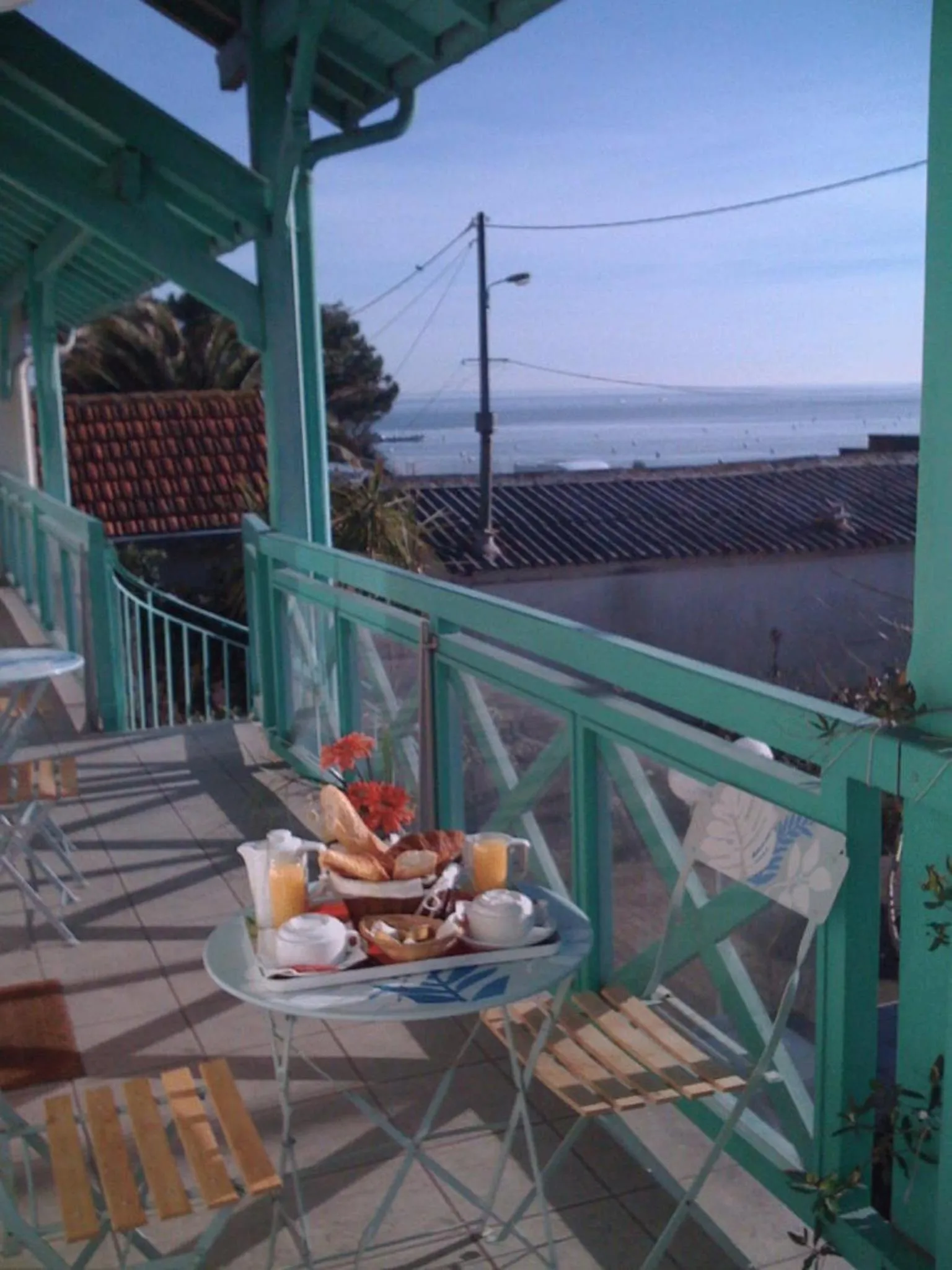 Patio in Hôtel Orange Marine