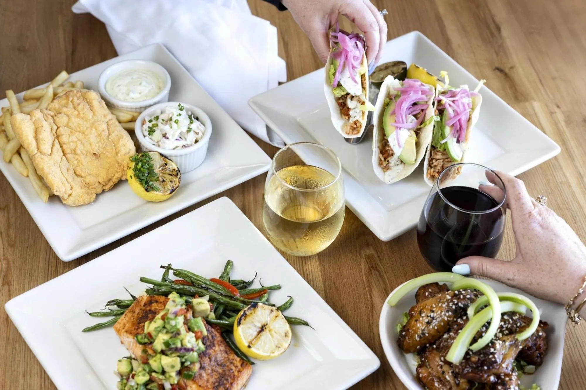 Food and drinks in Red Jacket Beach Resort