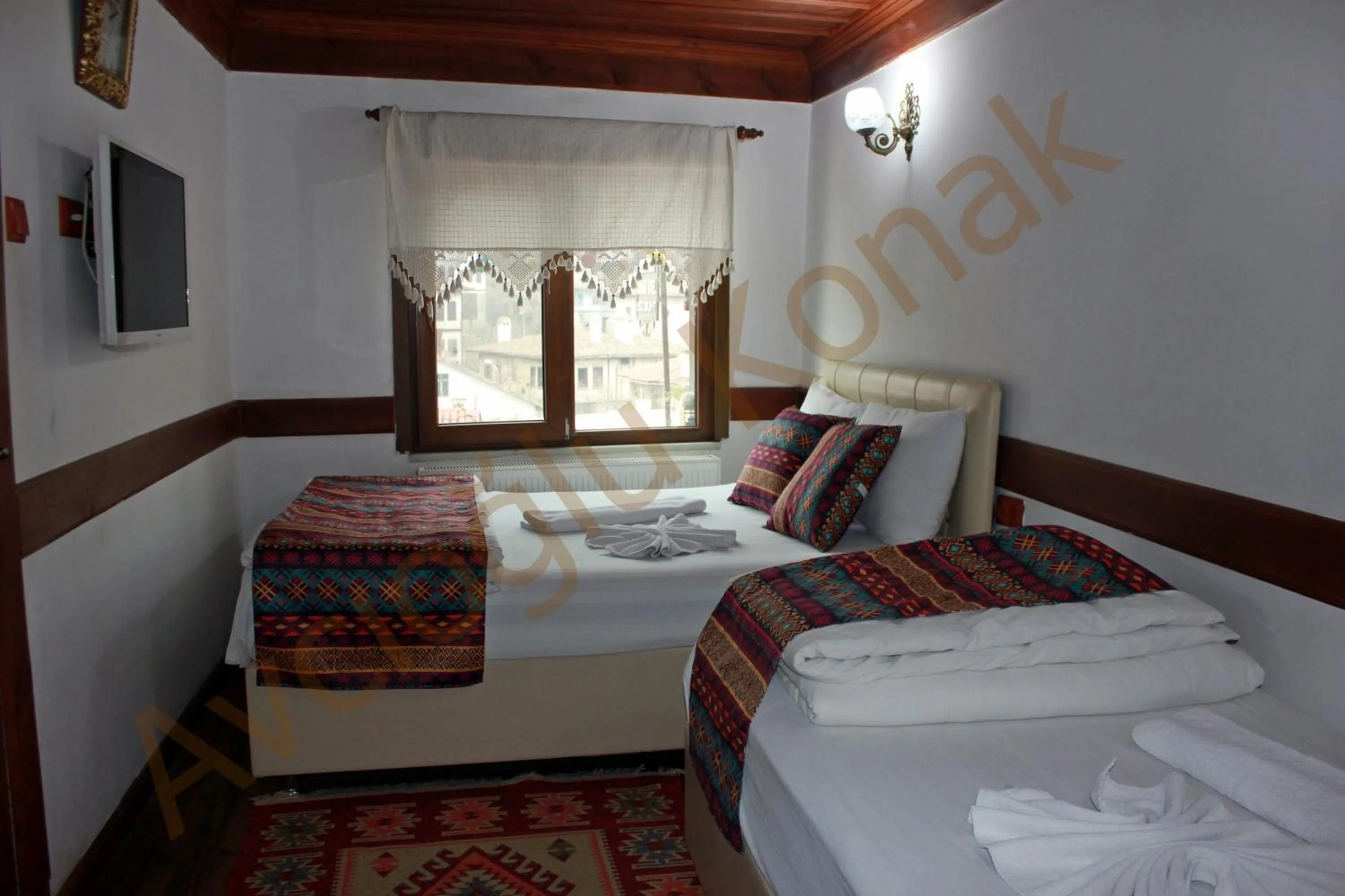 Bed in Avcıoğlu Konak Otel