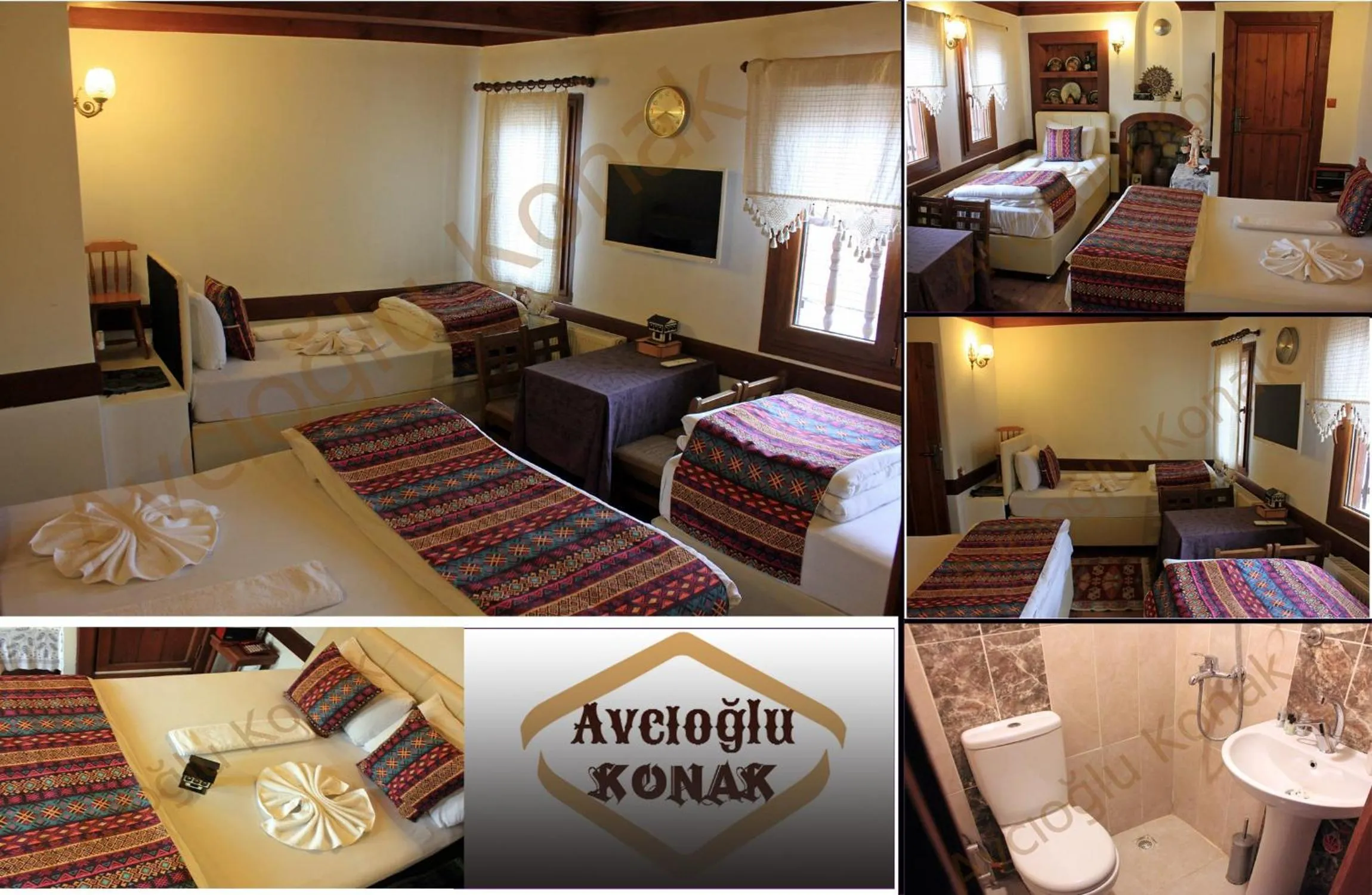 Bed in Avcıoğlu Konak Otel