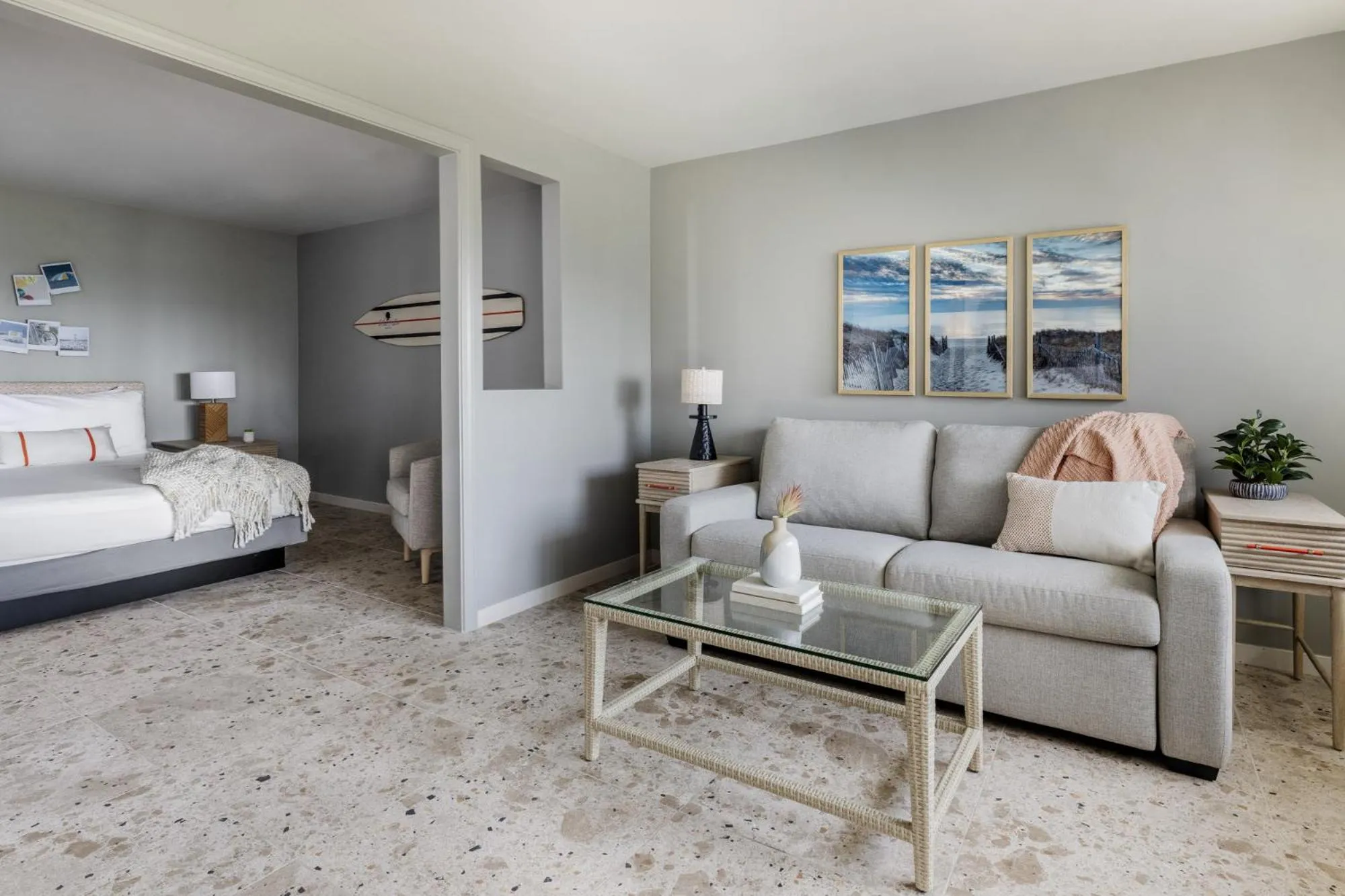 Seating area, Bed in Blue Water Resort