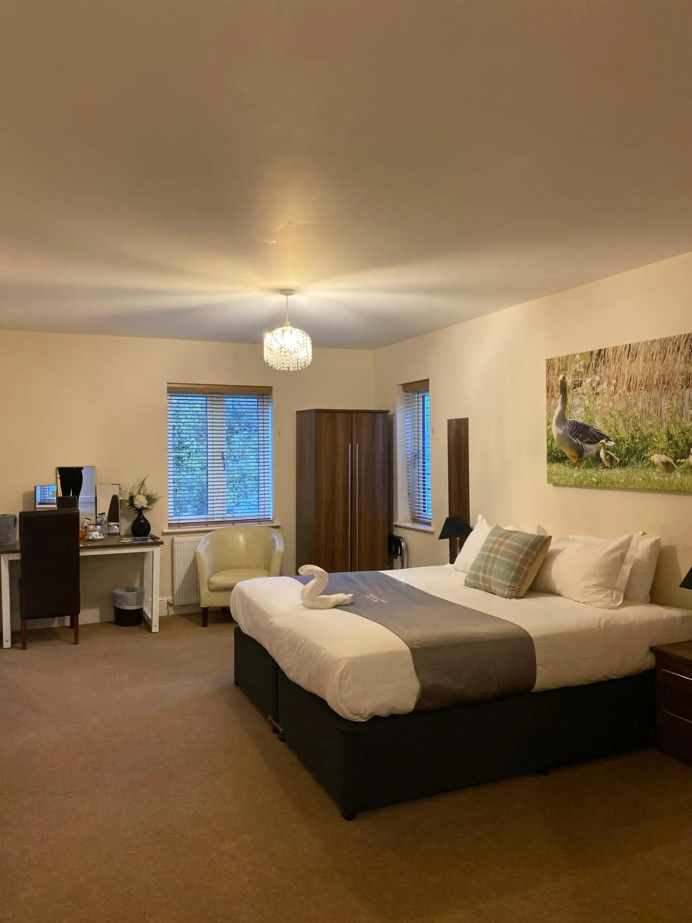 Photo of the whole room, Bed in Woodhouse Farm Lodge