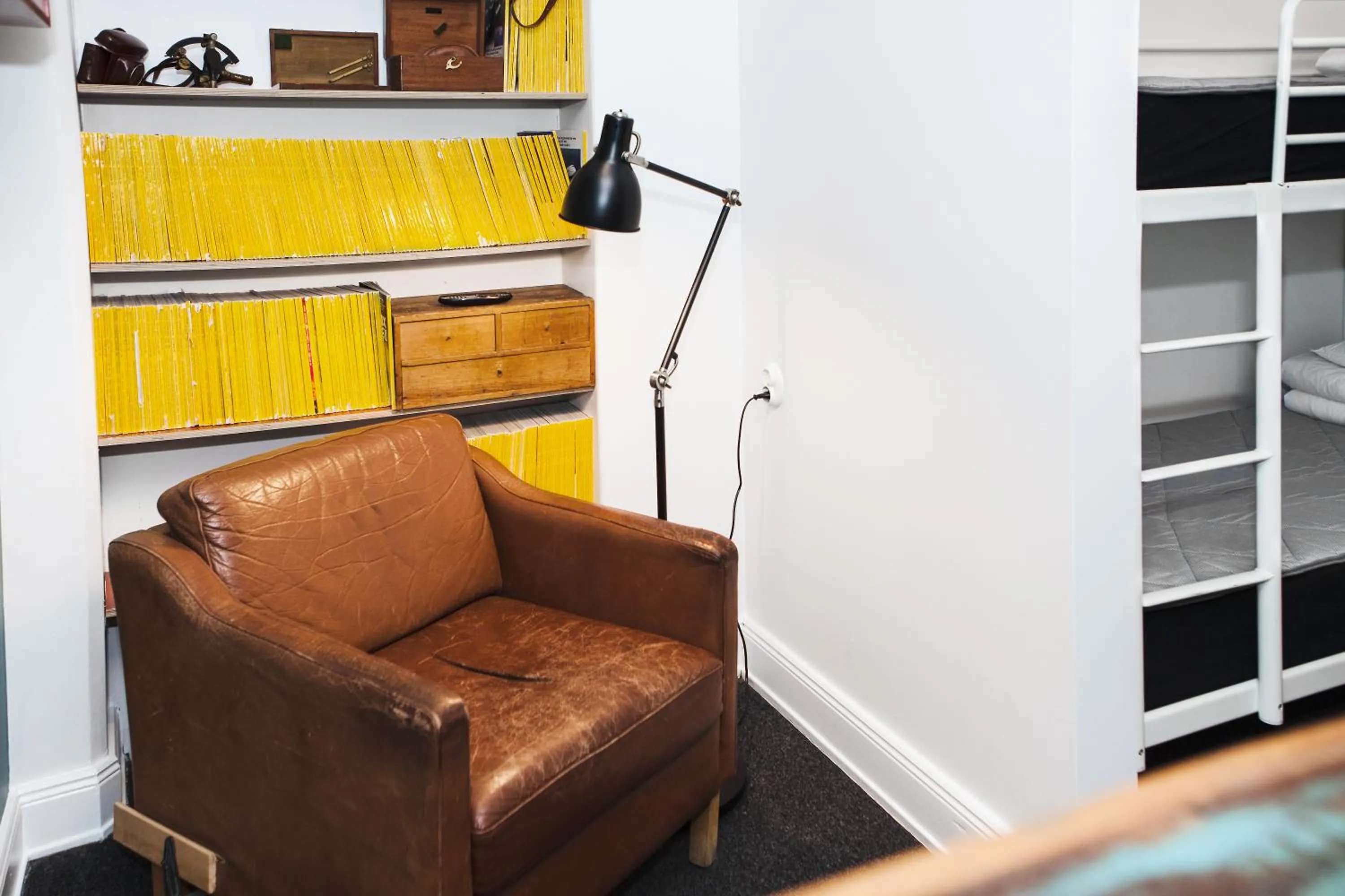 Seating area in City Backpackers Hostel