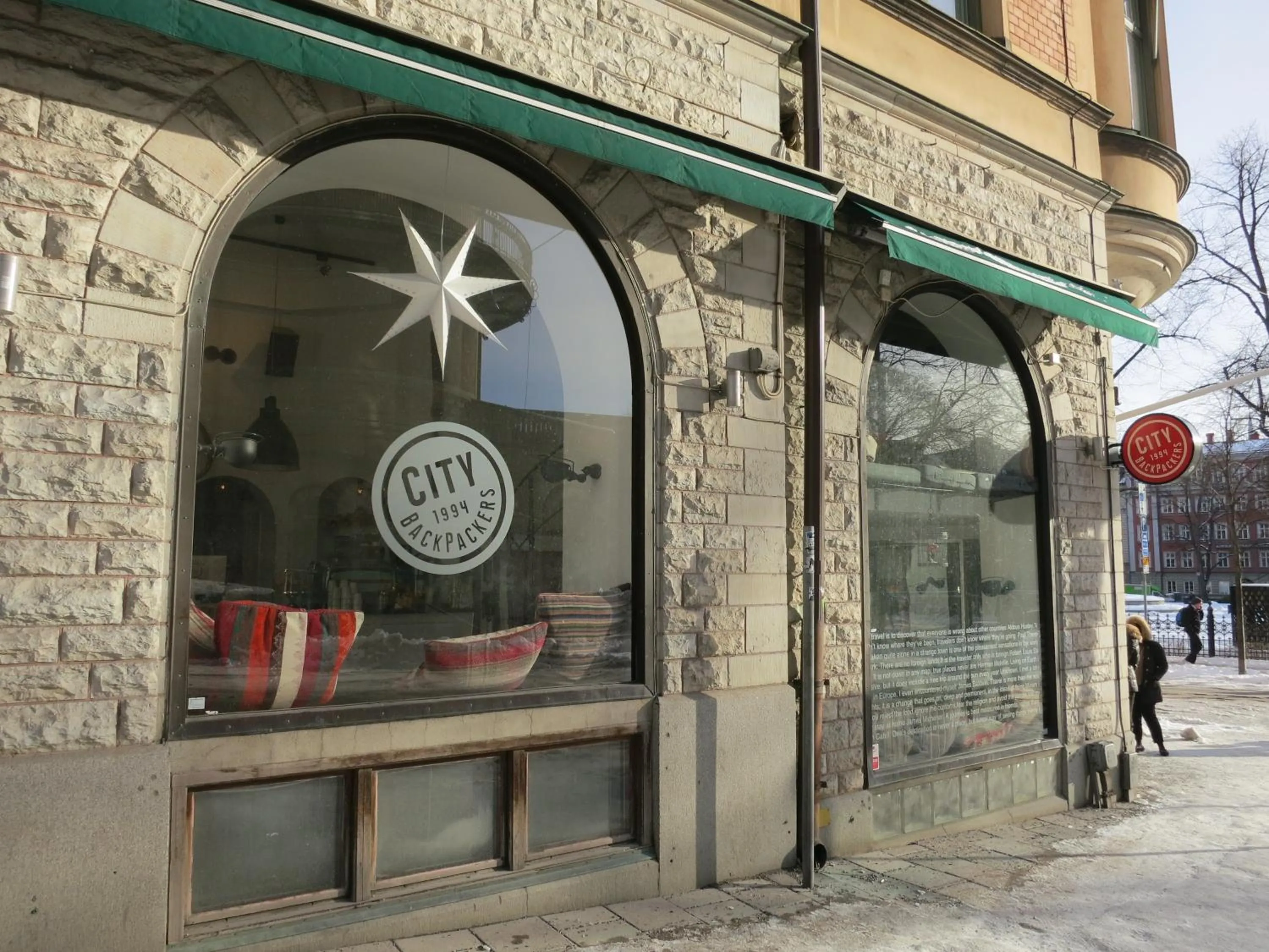 Facade/entrance in City Backpackers Hostel