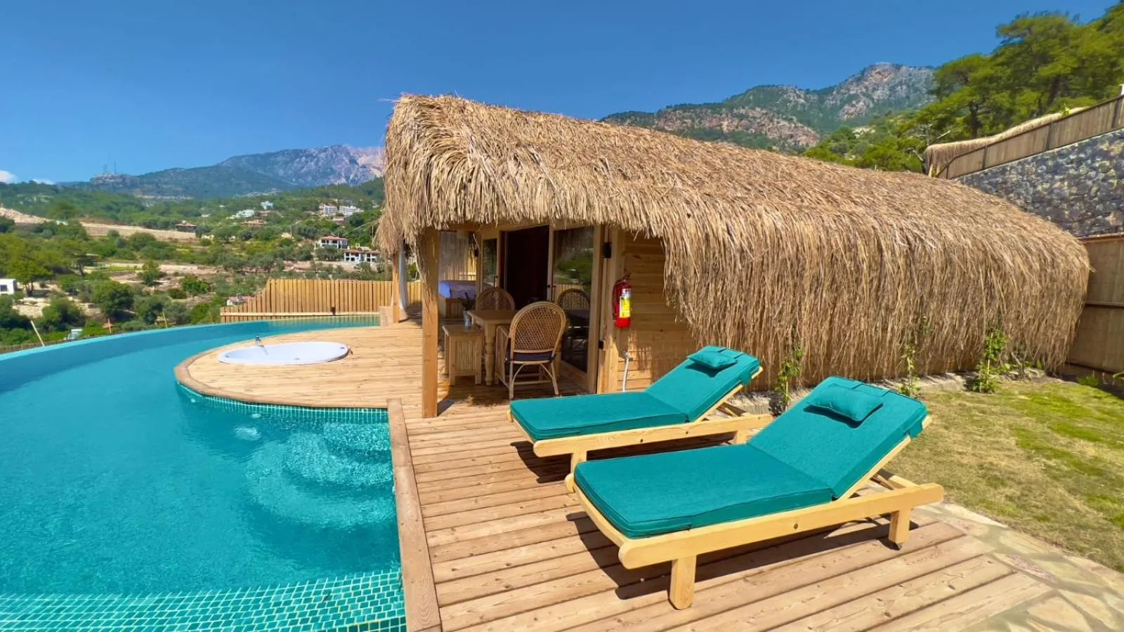 Pool view in Seaview Faralya