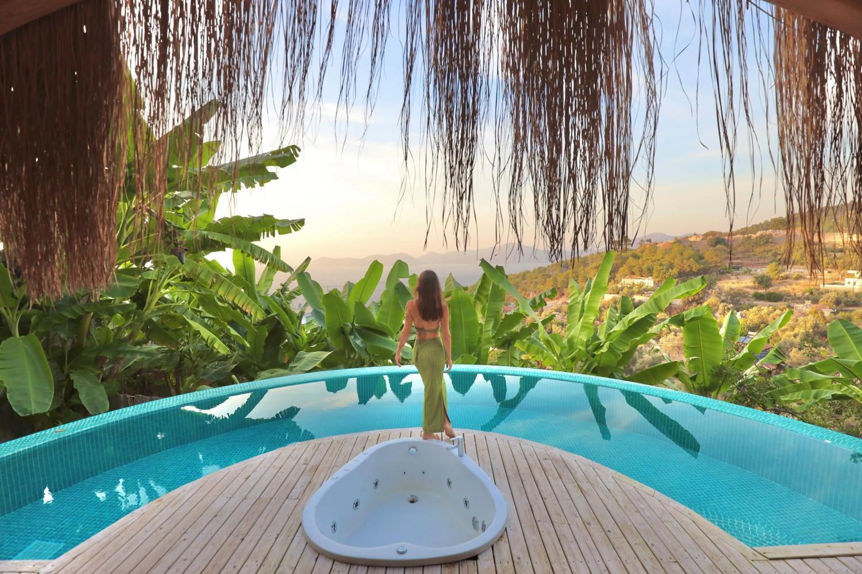 Pool view in Seaview Faralya