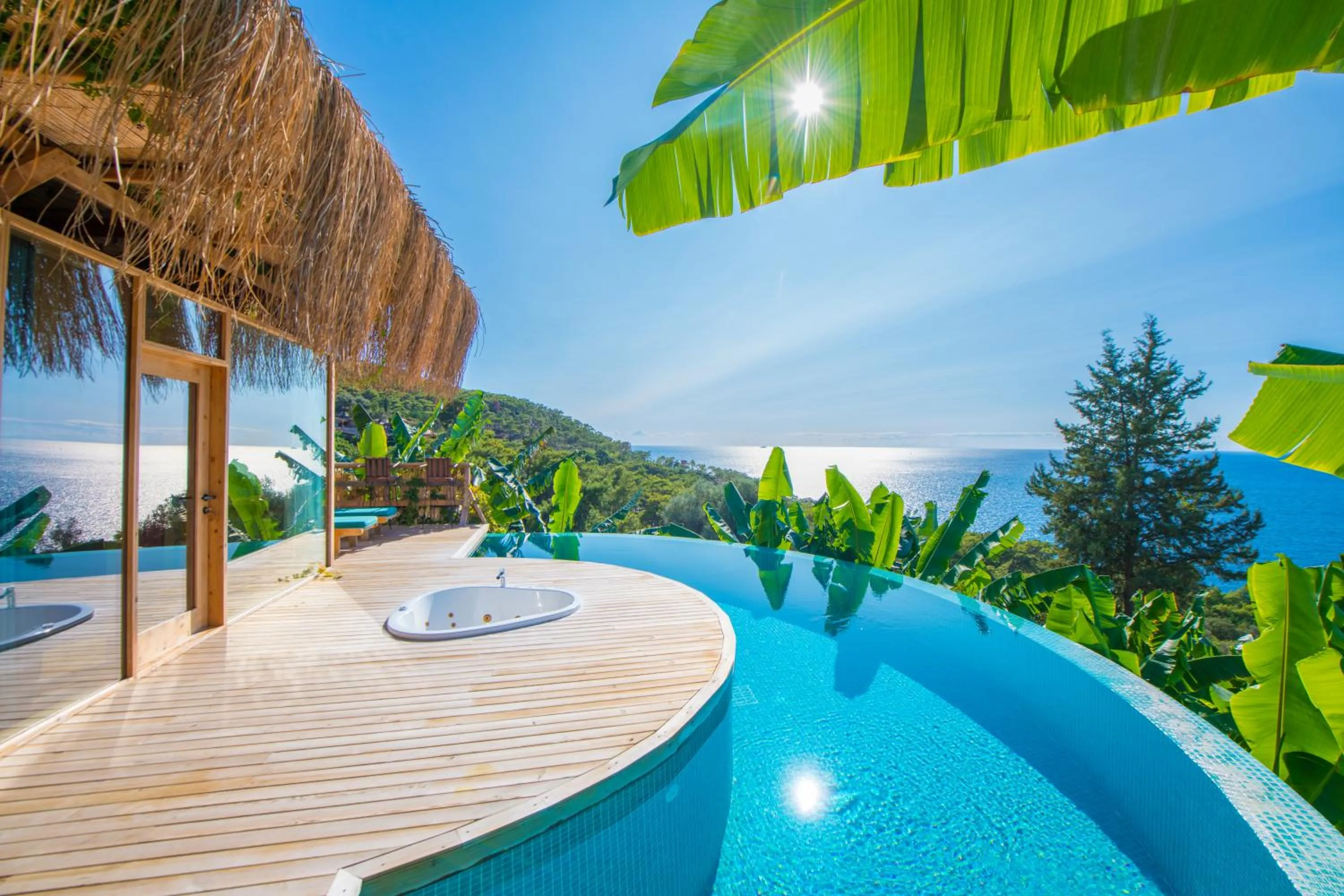 Pool view in Seaview Faralya