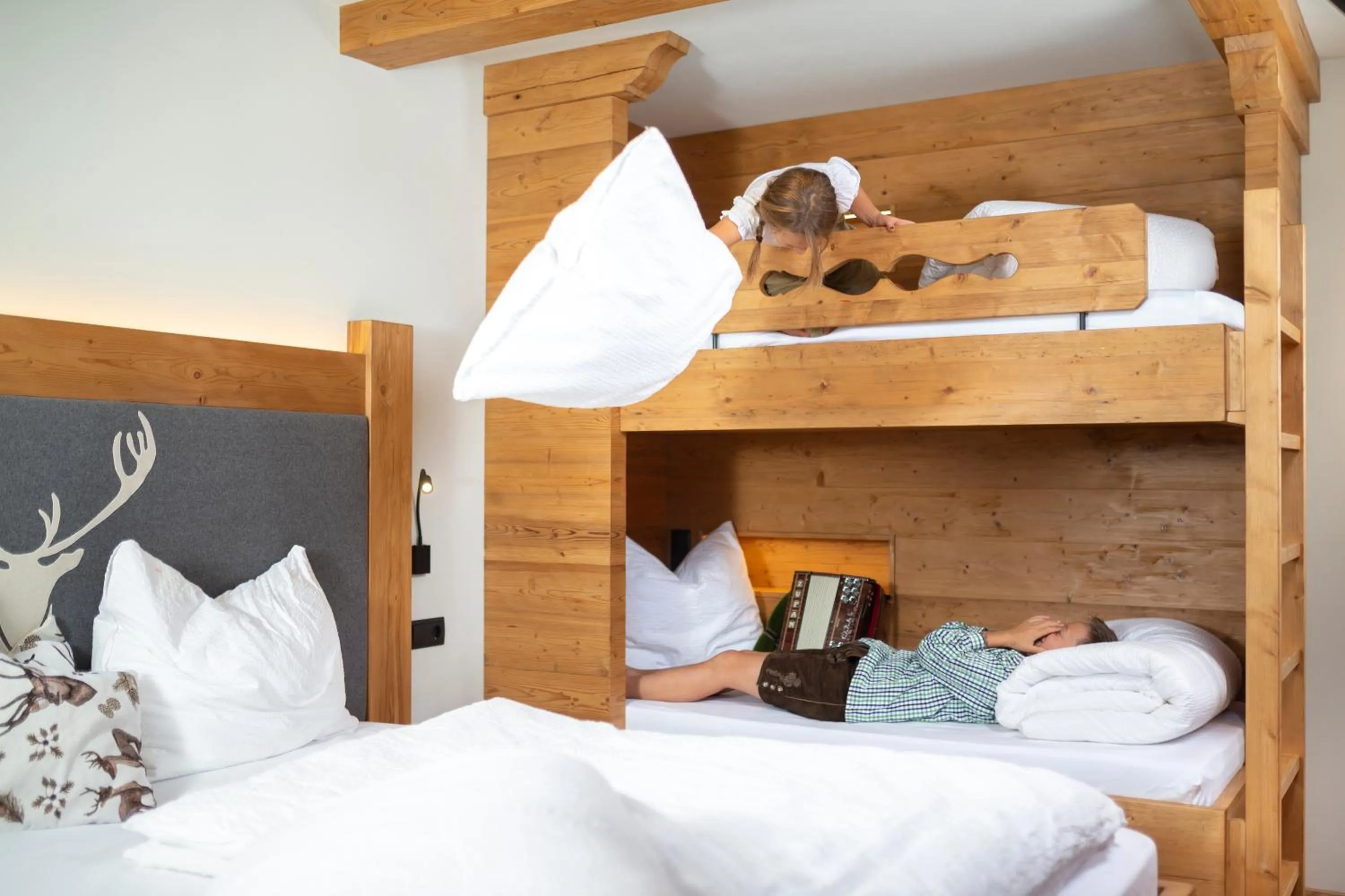 Bed in Apartments Riega