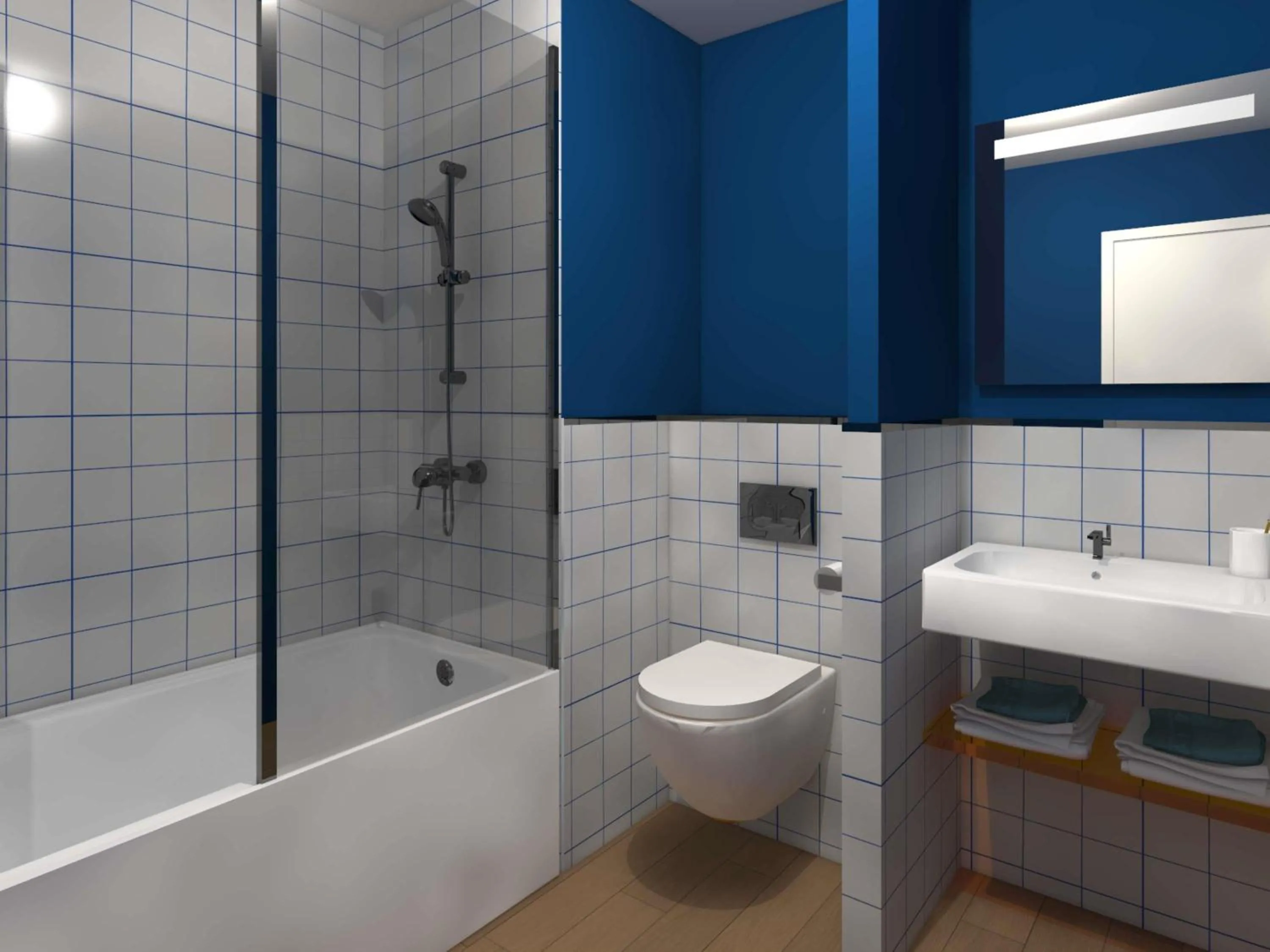 Bedroom in ibis Styles Morlaix