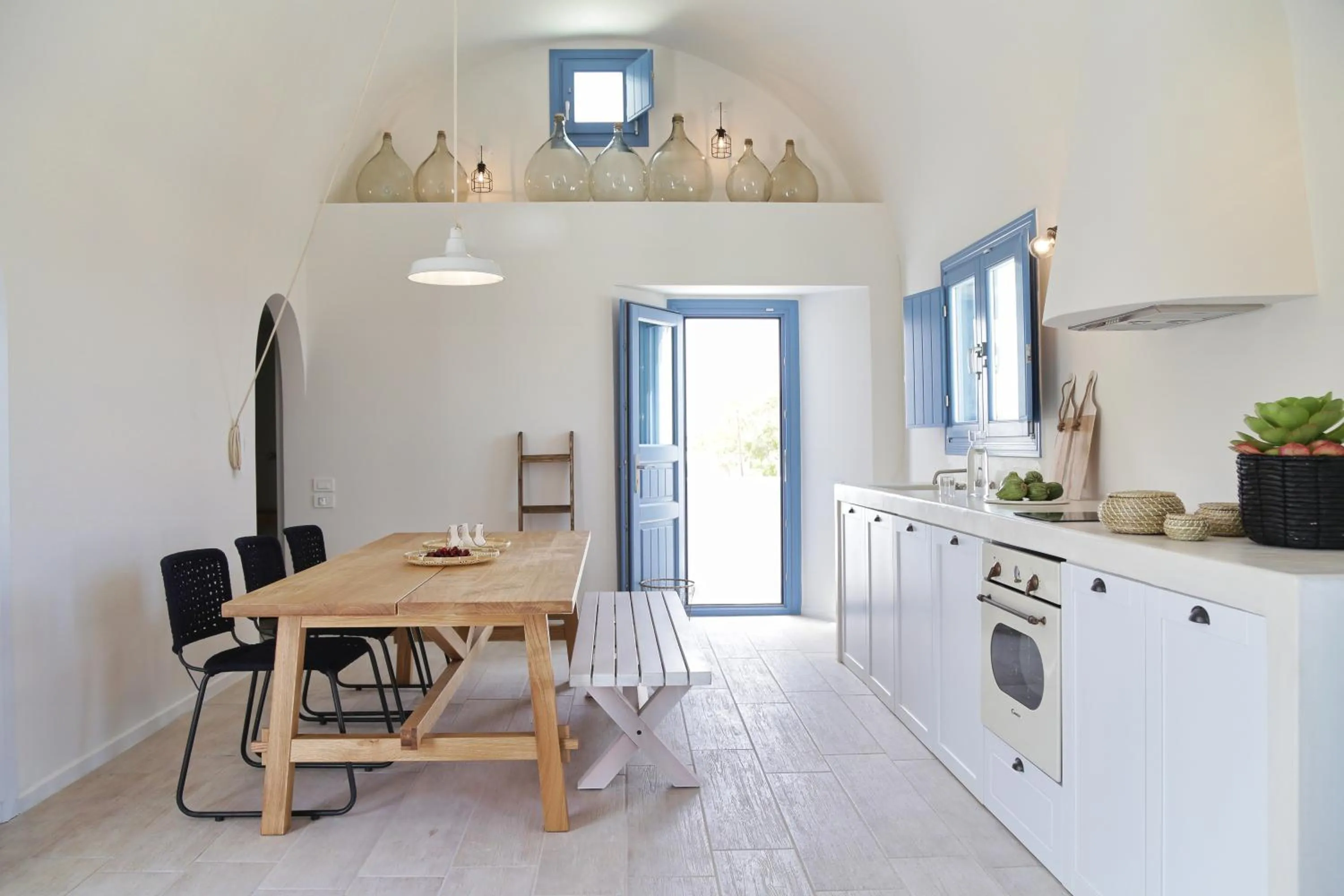 Kitchen or kitchenette in Vino Houses Santorini