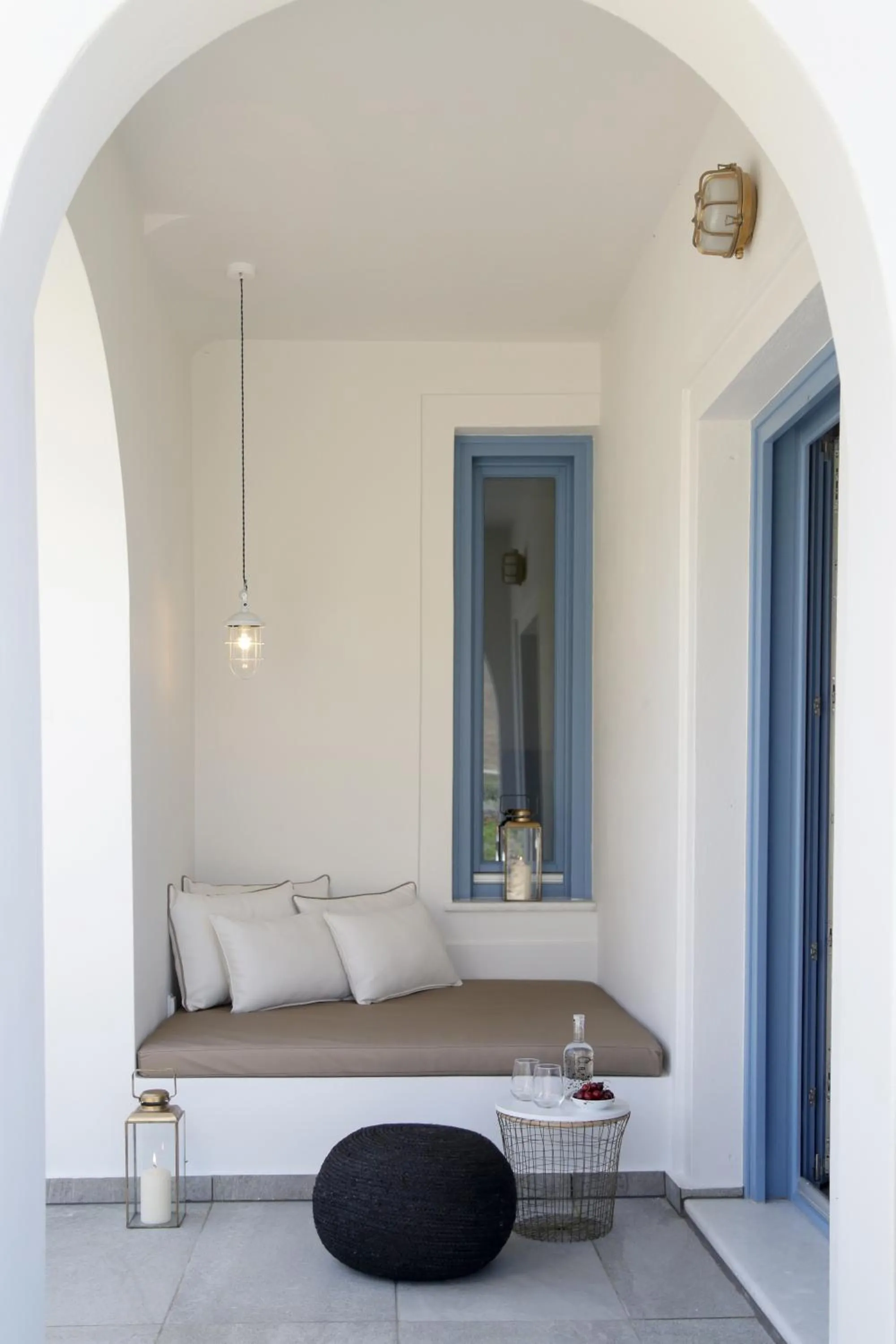 Balcony/Terrace, Bed in Vino Houses Santorini