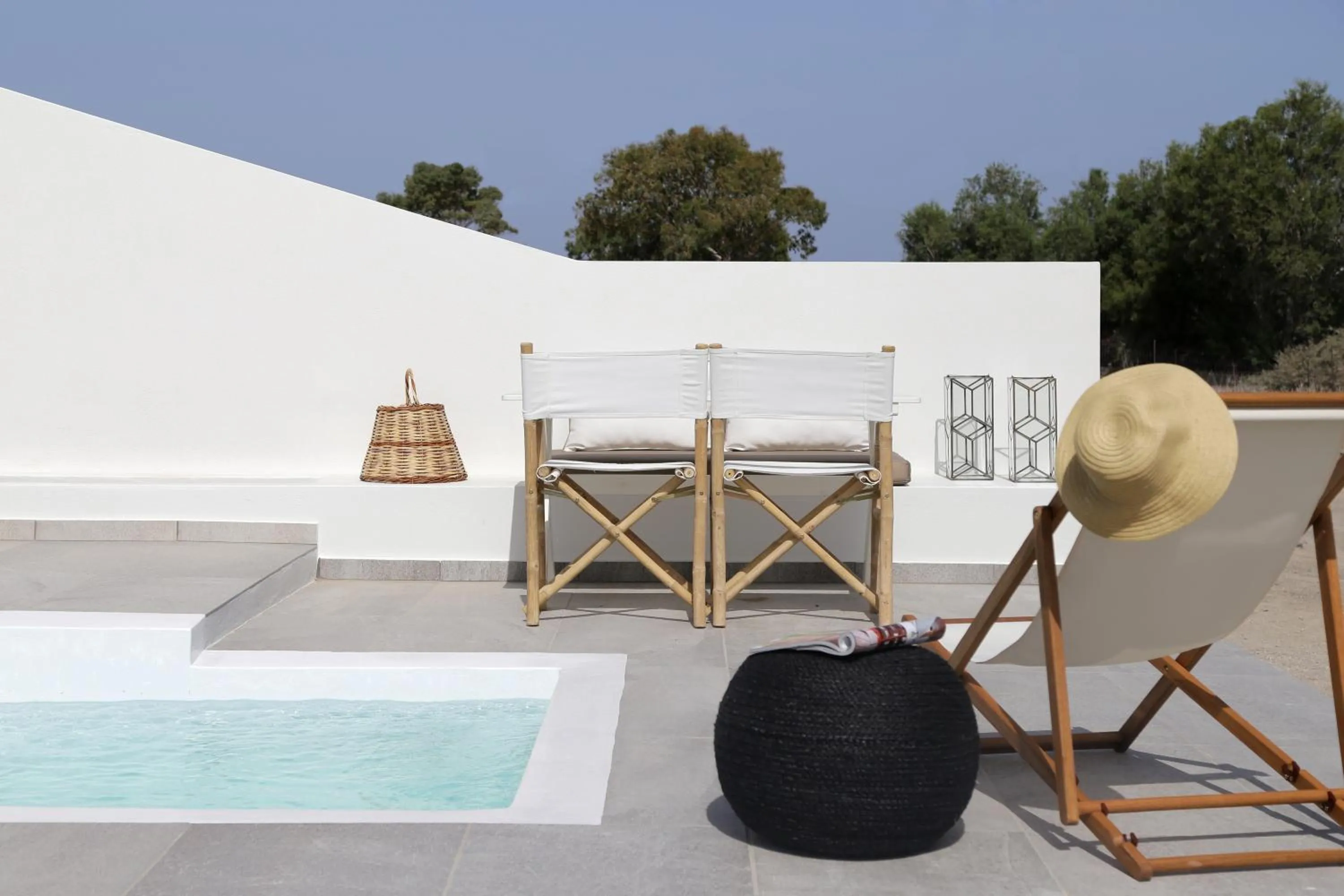Patio in Vino Houses Santorini