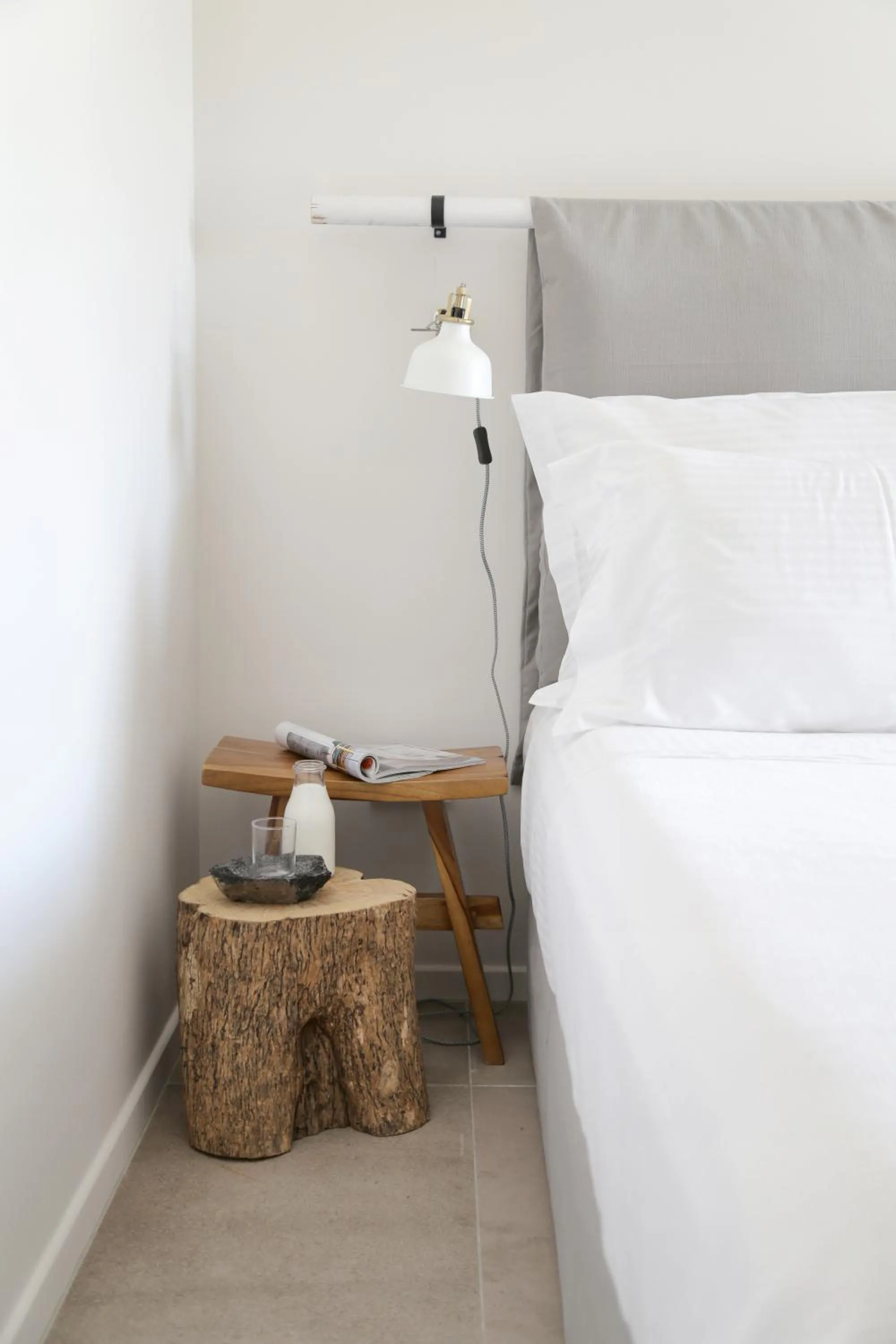 Decorative detail, Bed in Vino Houses Santorini