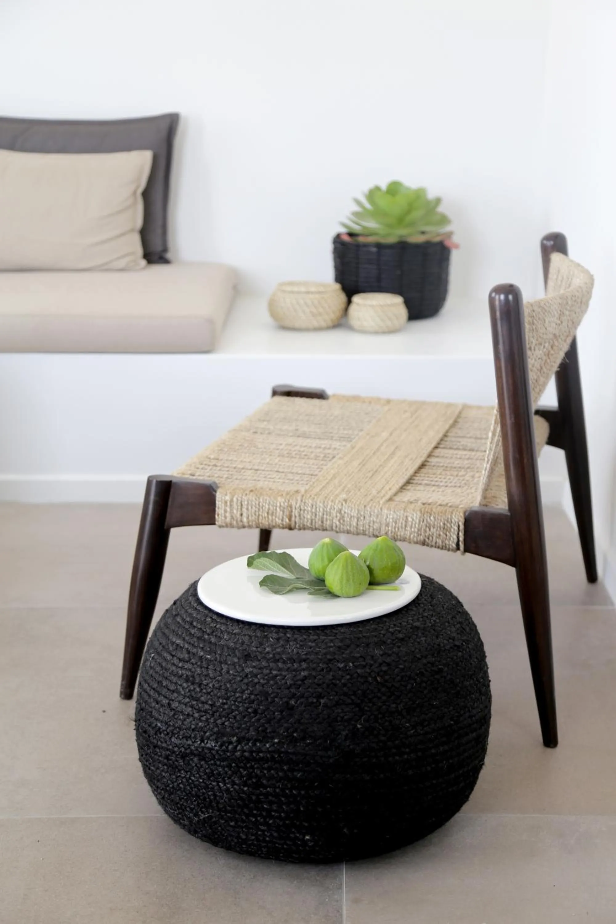 Living room in Vino Houses Santorini