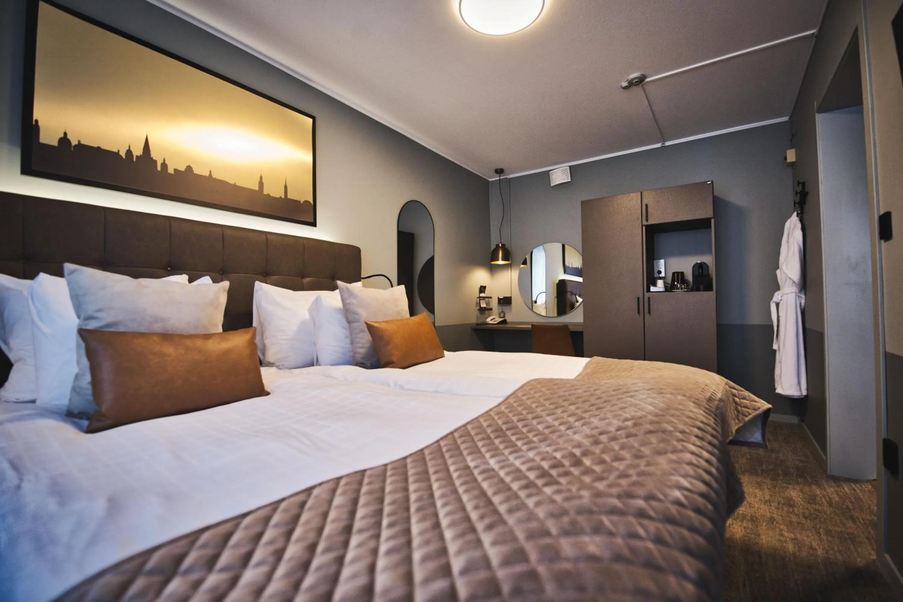 Bed in Hotel Birger Jarl