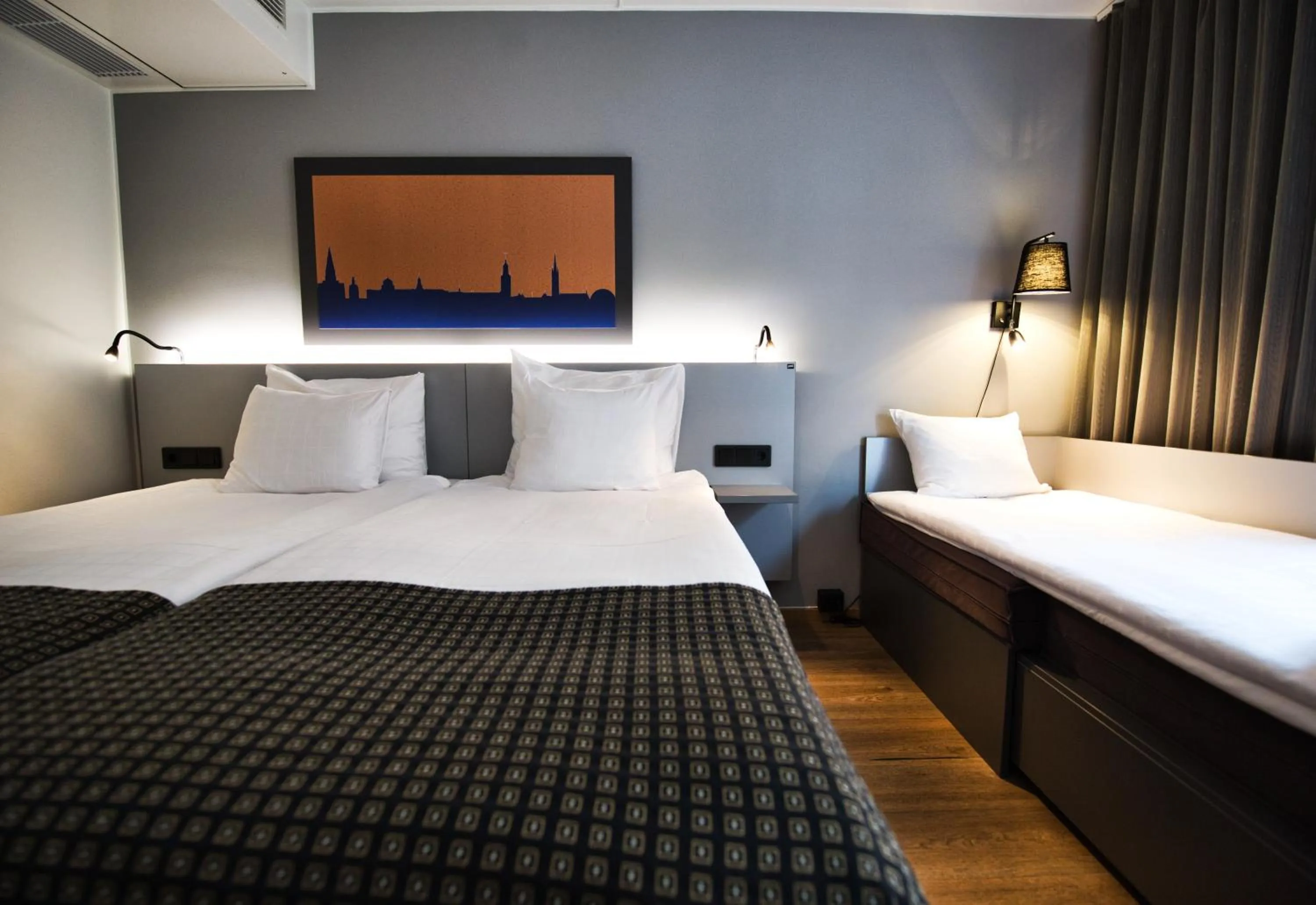 Bed in Hotel Birger Jarl