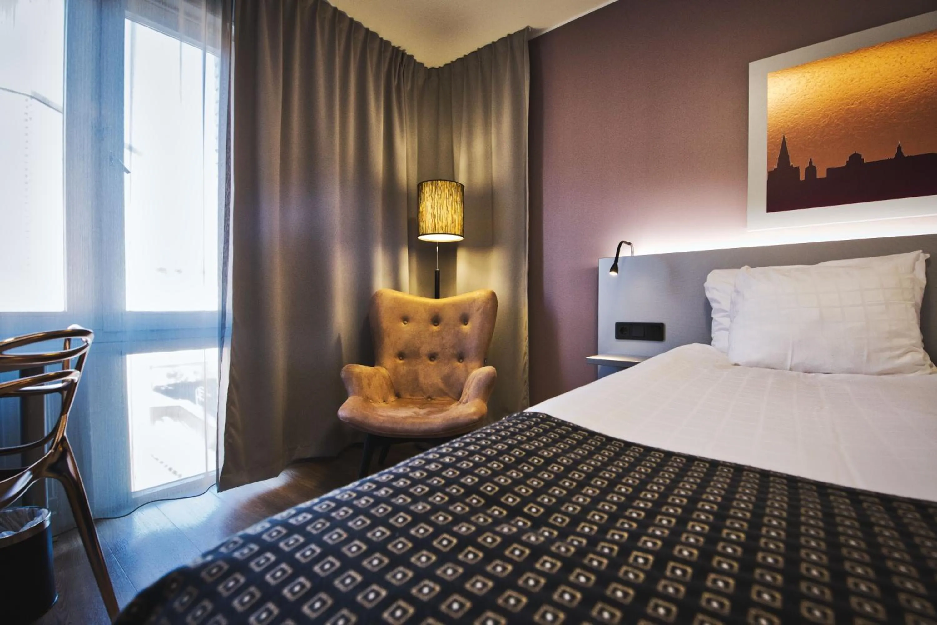 Bed in Hotel Birger Jarl